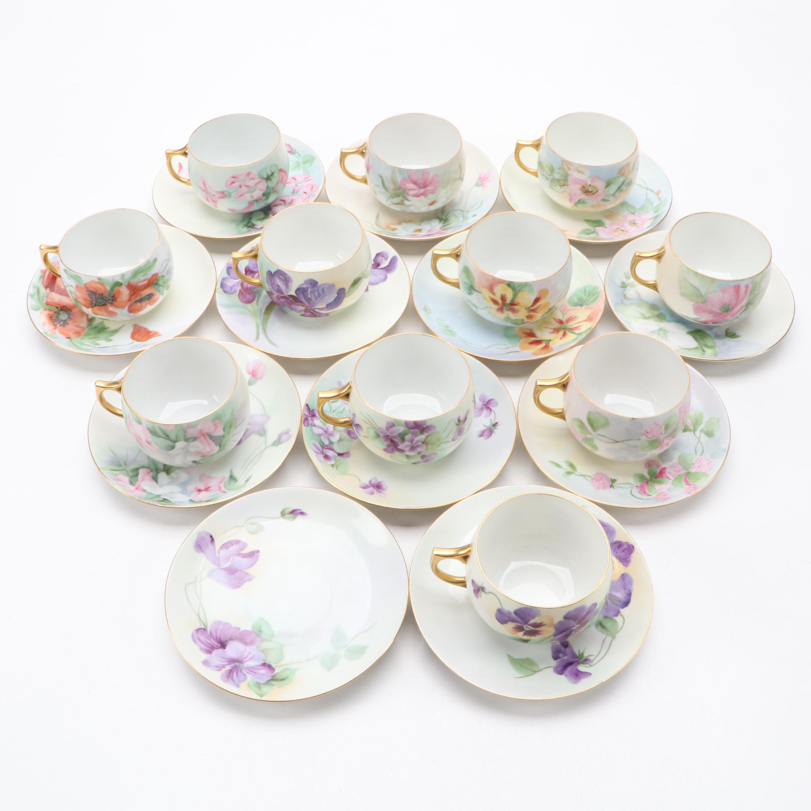 Jean Pouyat Limoges, Paul Muller for St. Walburg Academy Porcelain Tableware