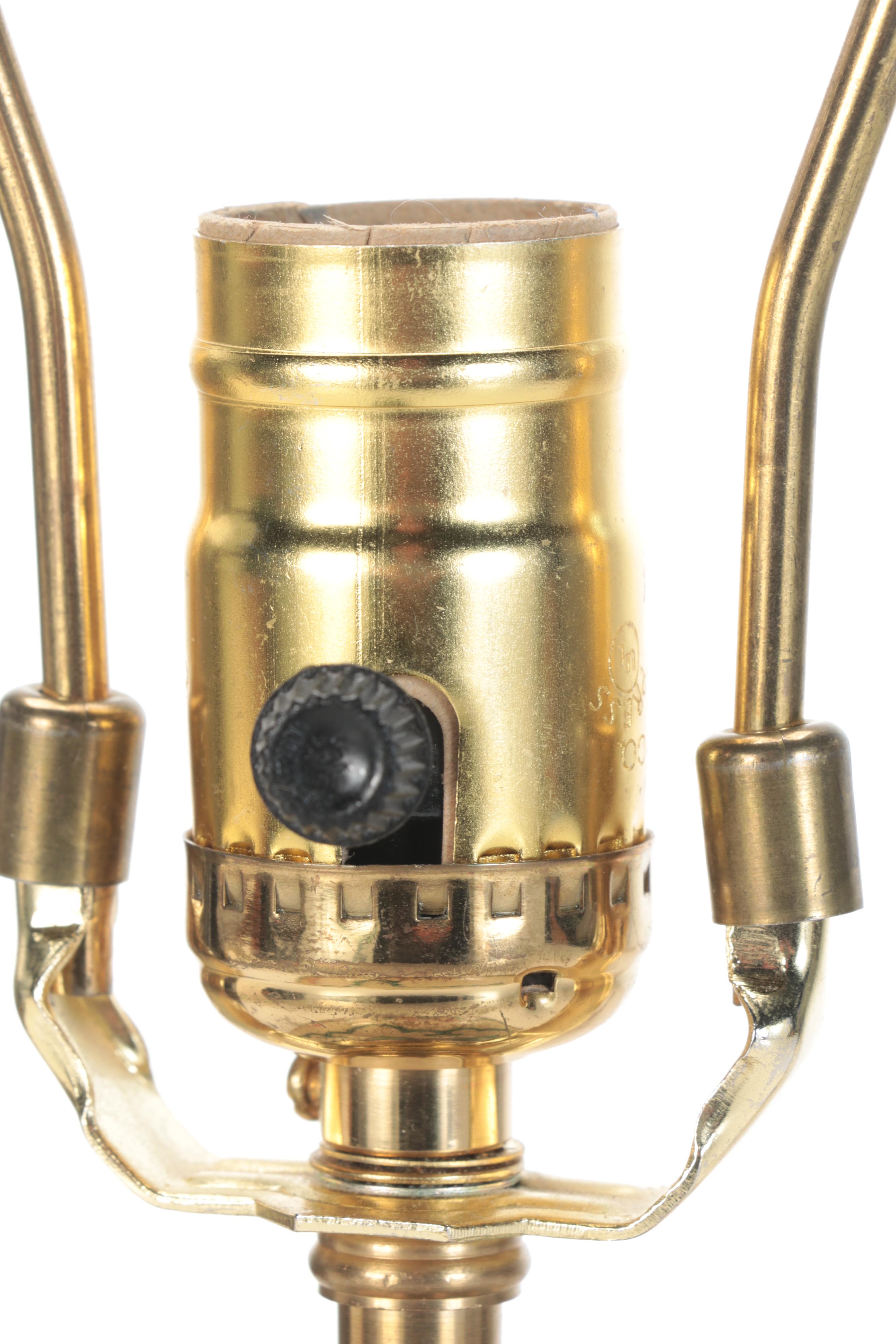 Hand-Painted Ceramic Ginger Jar Table Lamp, Contemporary