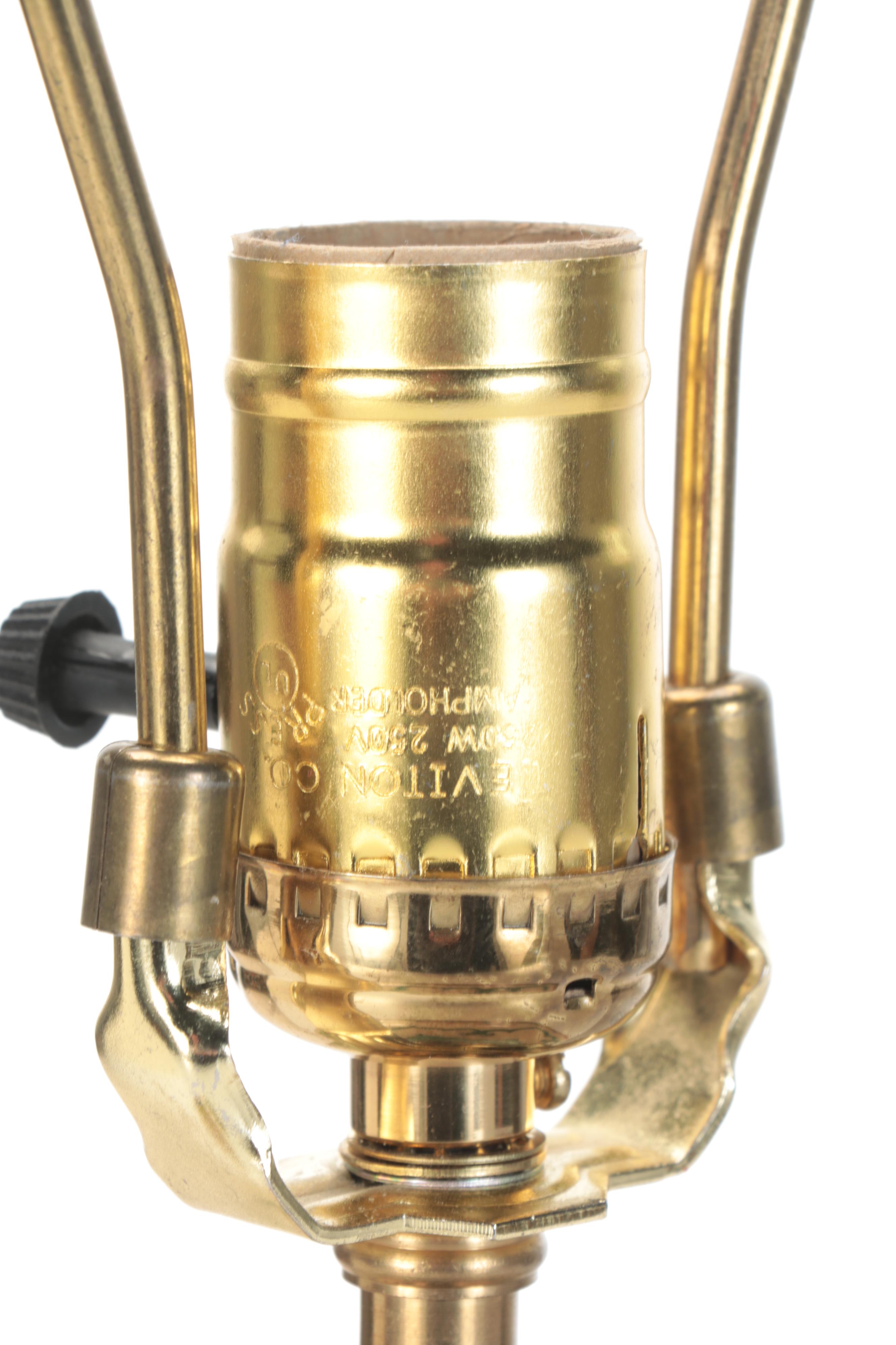 Hand-Painted Ceramic Ginger Jar Table Lamp, Contemporary