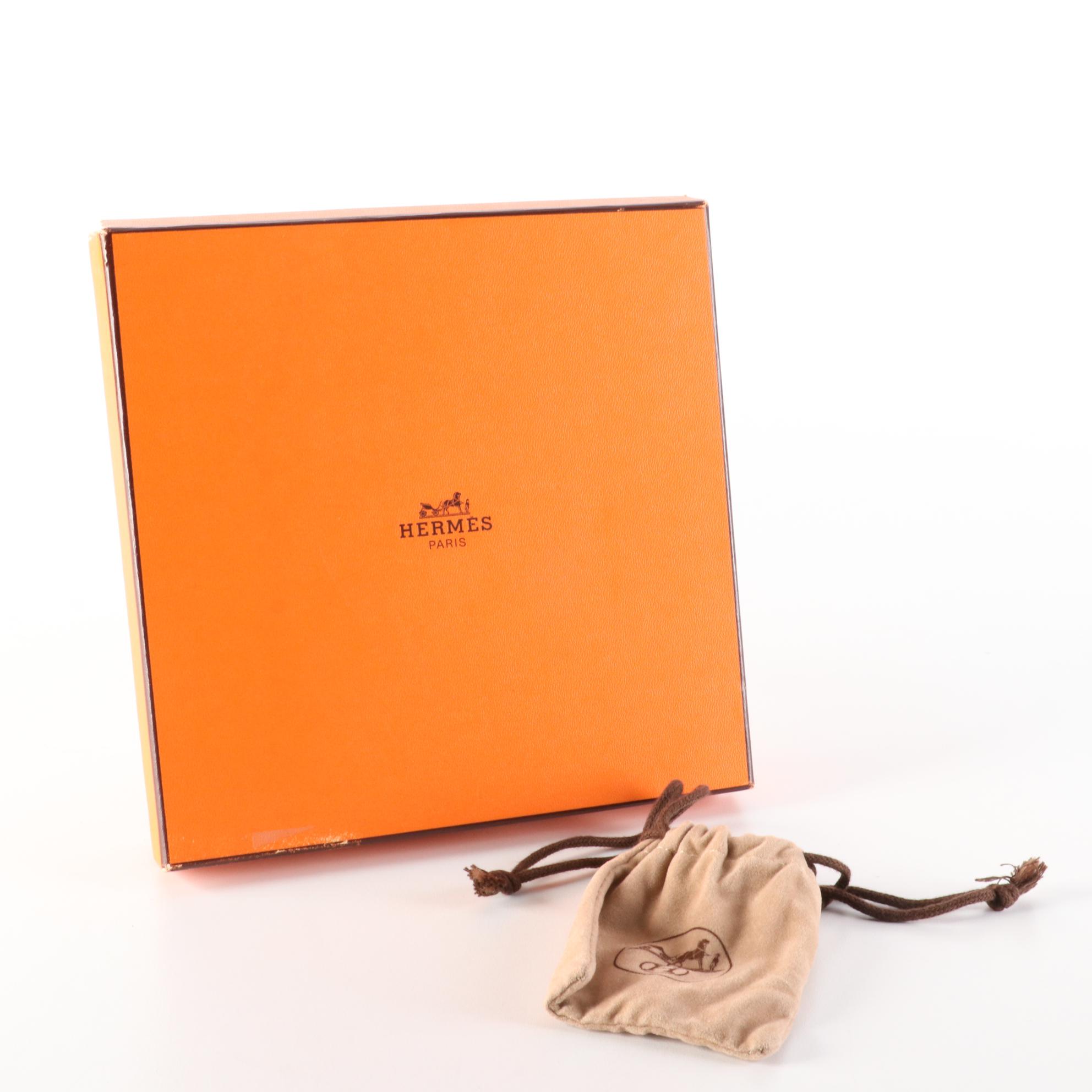 Hermès Reversible H Belt in Black Box Calf and Gold Courchevel Leather