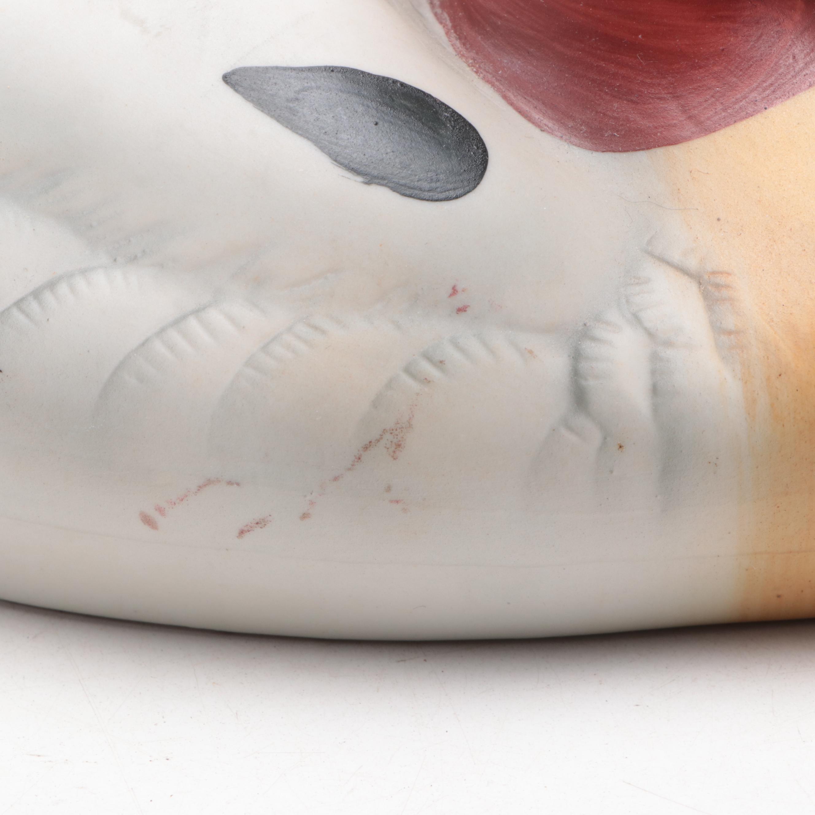 Hand-Painted Porcelain Mallard and Green-Winged Teal Duck Figurines