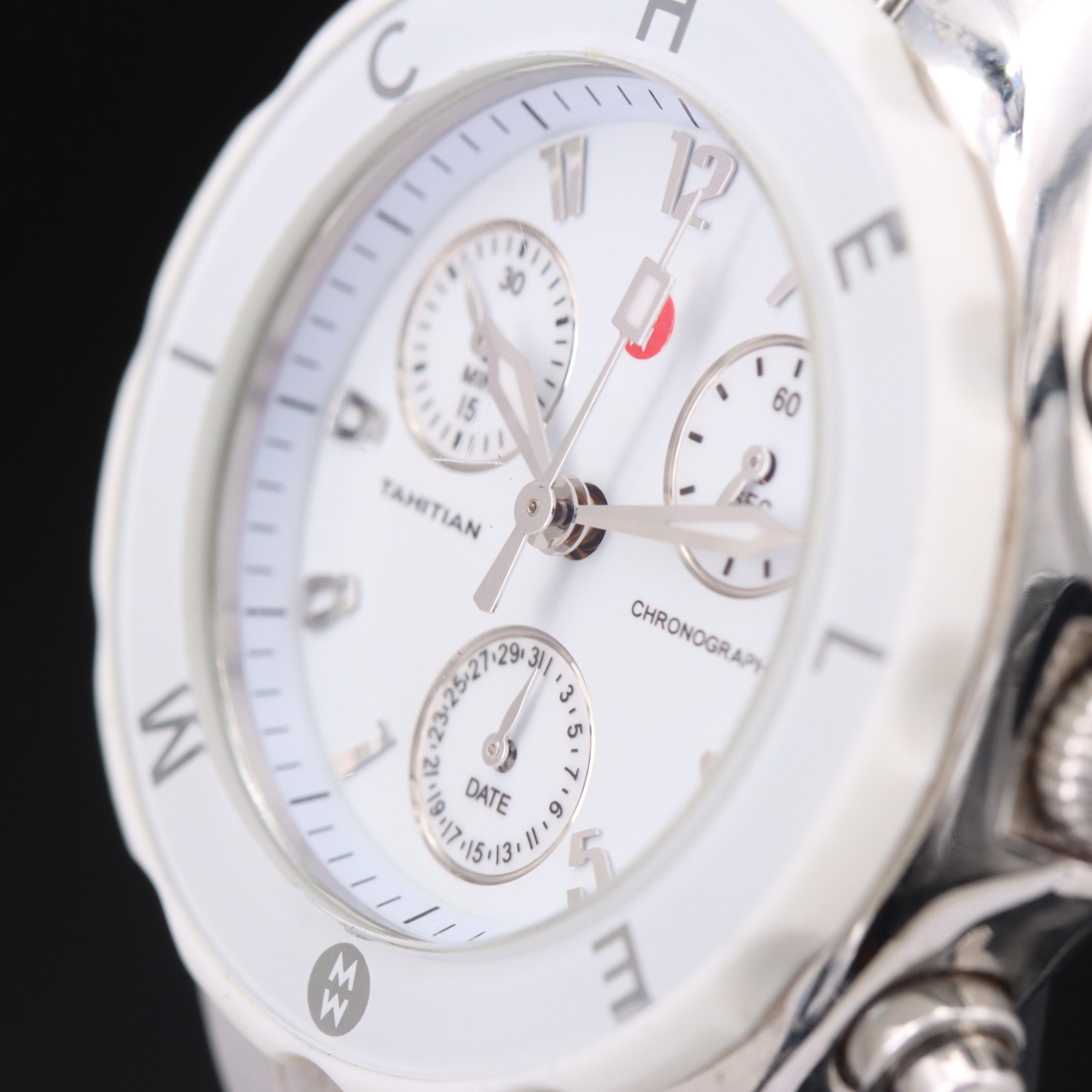 Michele Tahitian Quartz Chronograph Watch