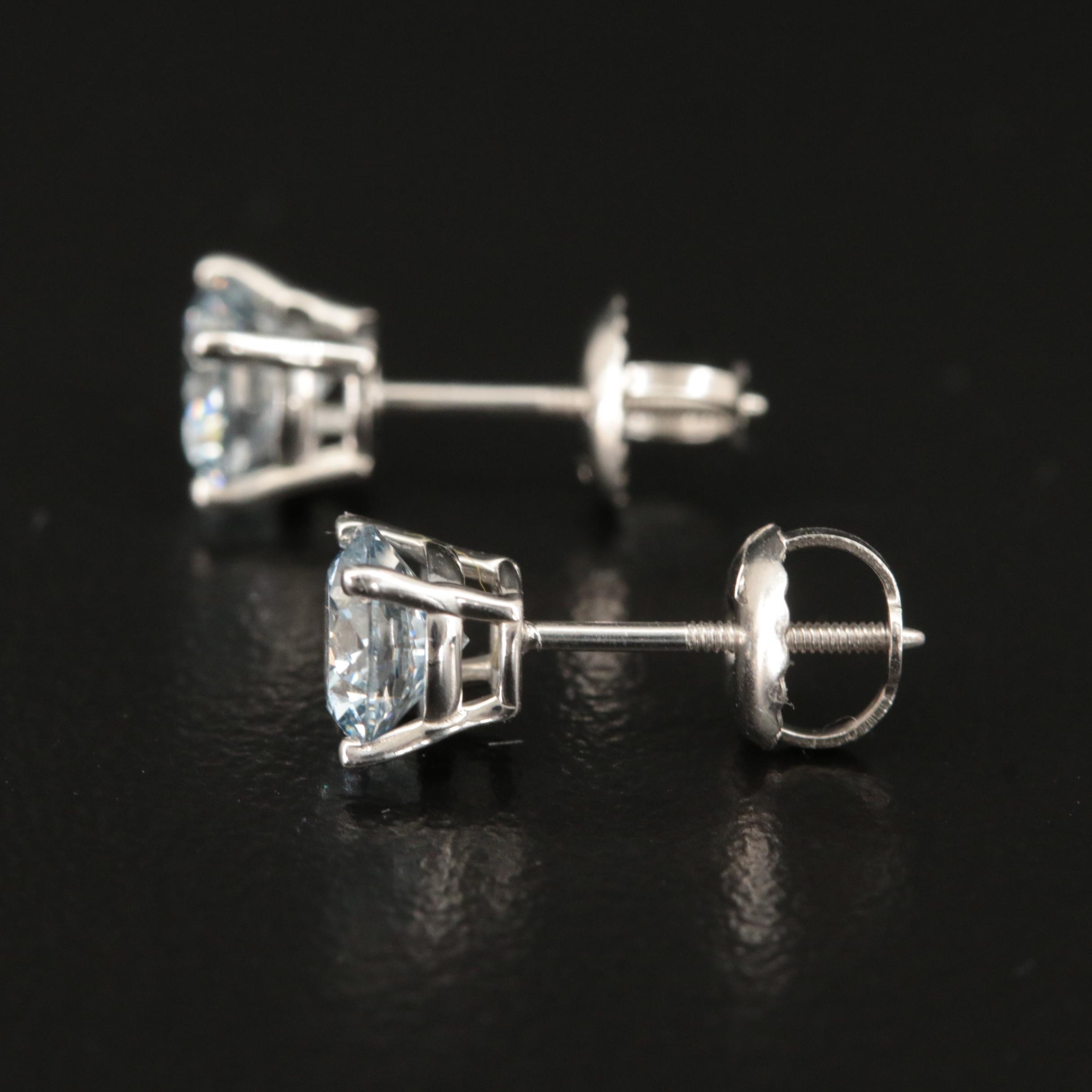 14K 1.23 CTW Lab Grown Diamond Stud Earrings