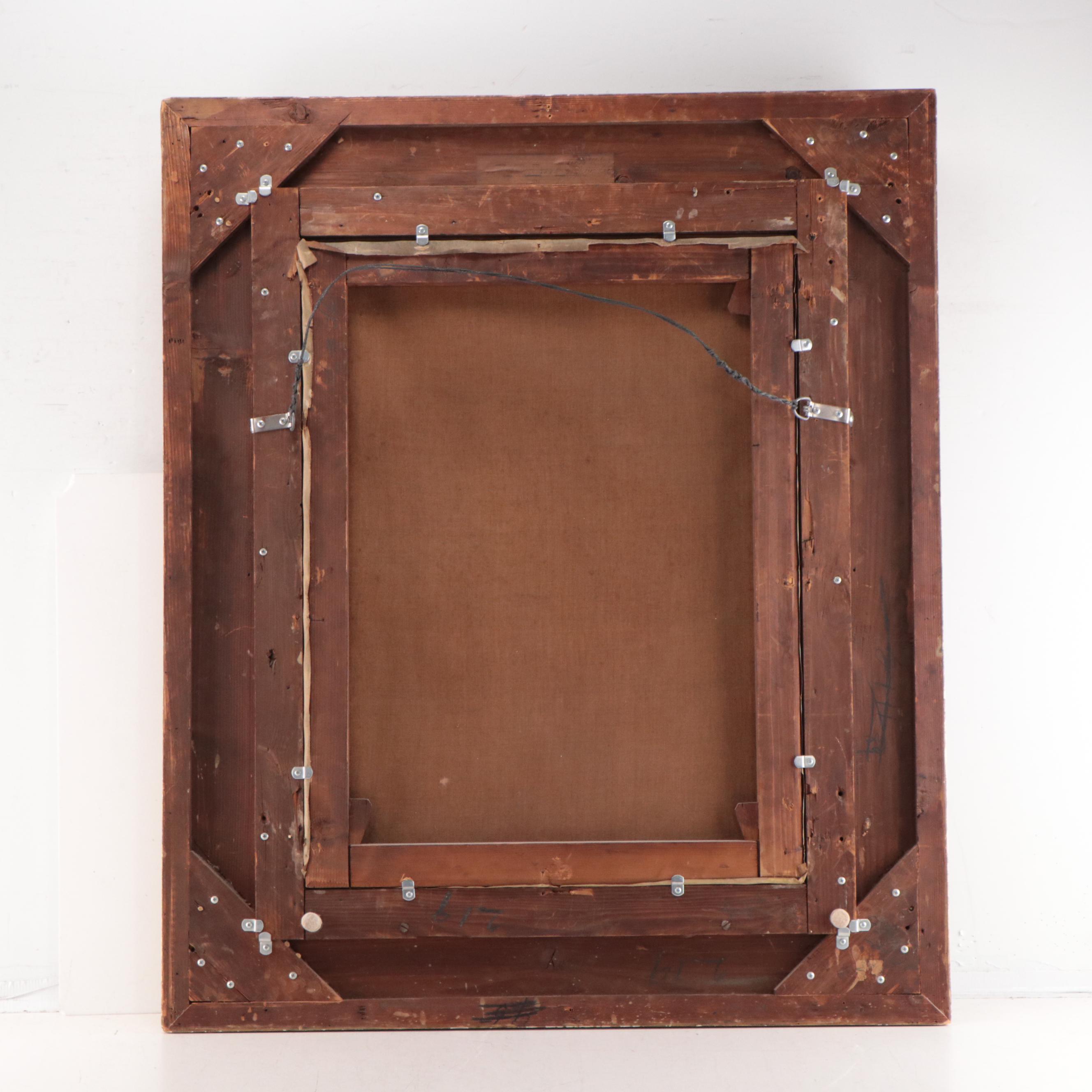 Heinrich Hirt Genre Oil Painting "Die Mittagssuppe"