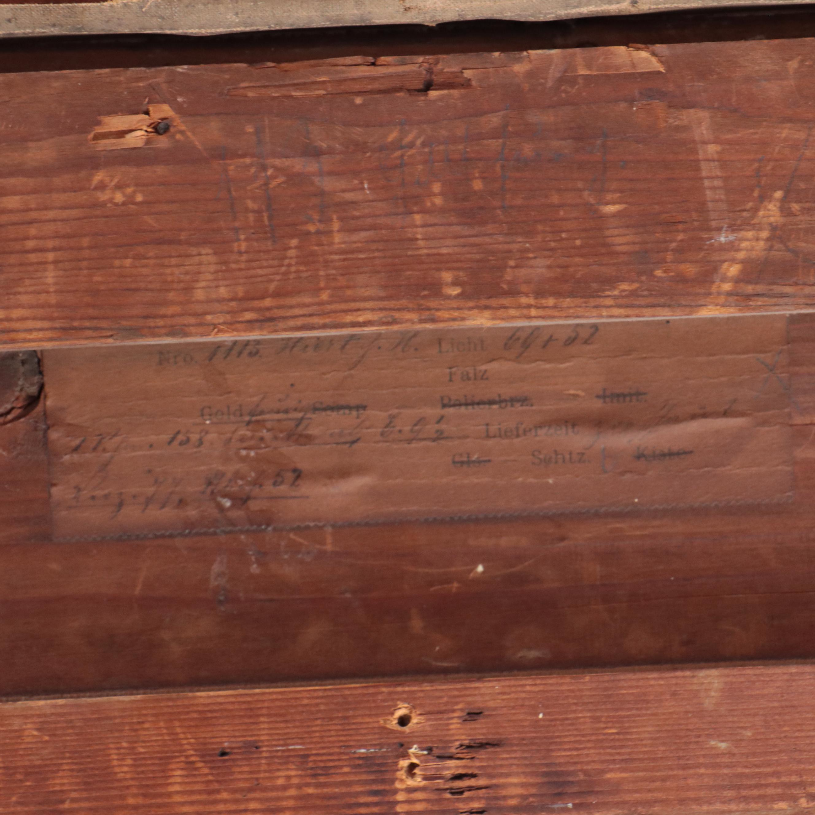 Heinrich Hirt Genre Oil Painting "Die Mittagssuppe"