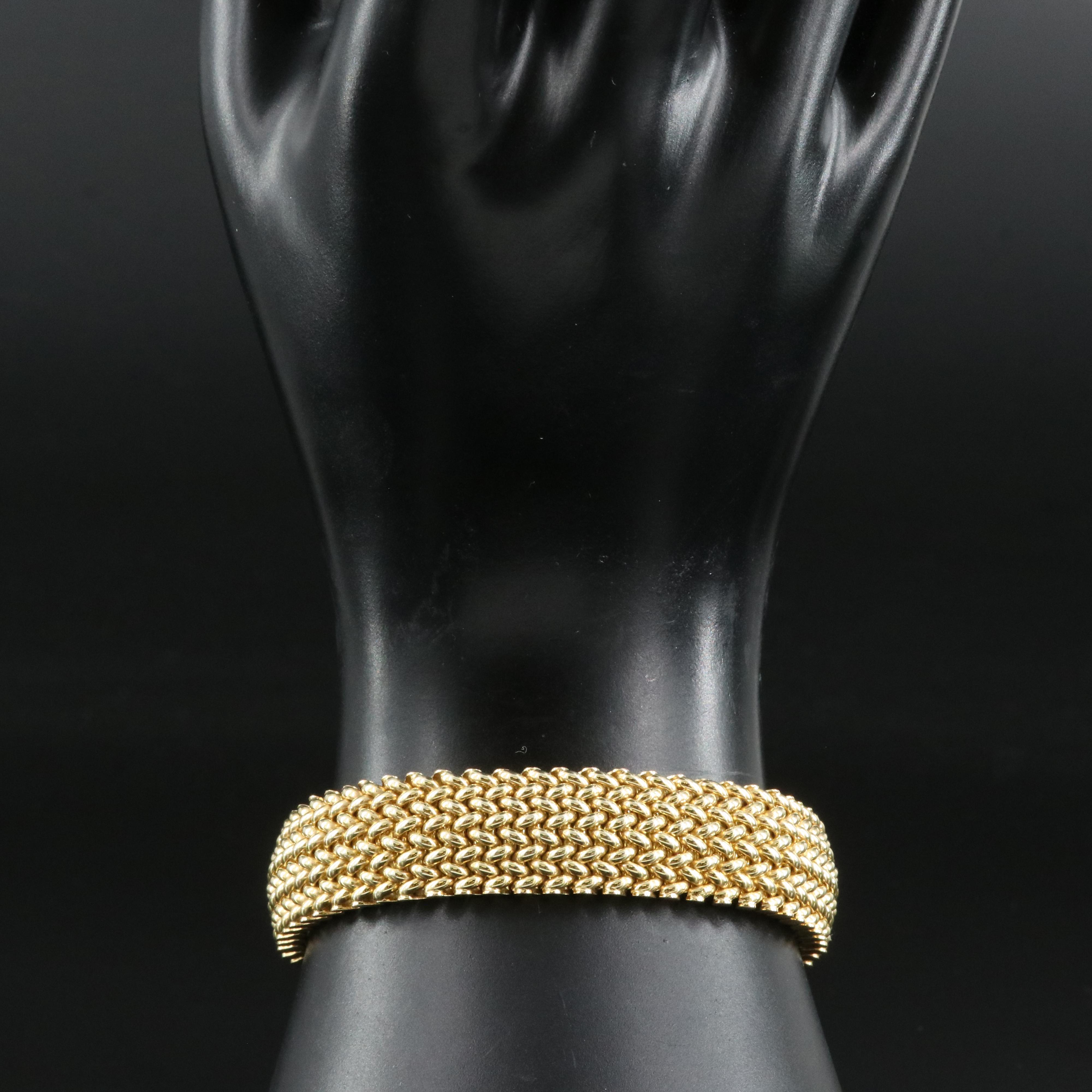 Italian 14K Mesh Bracelet