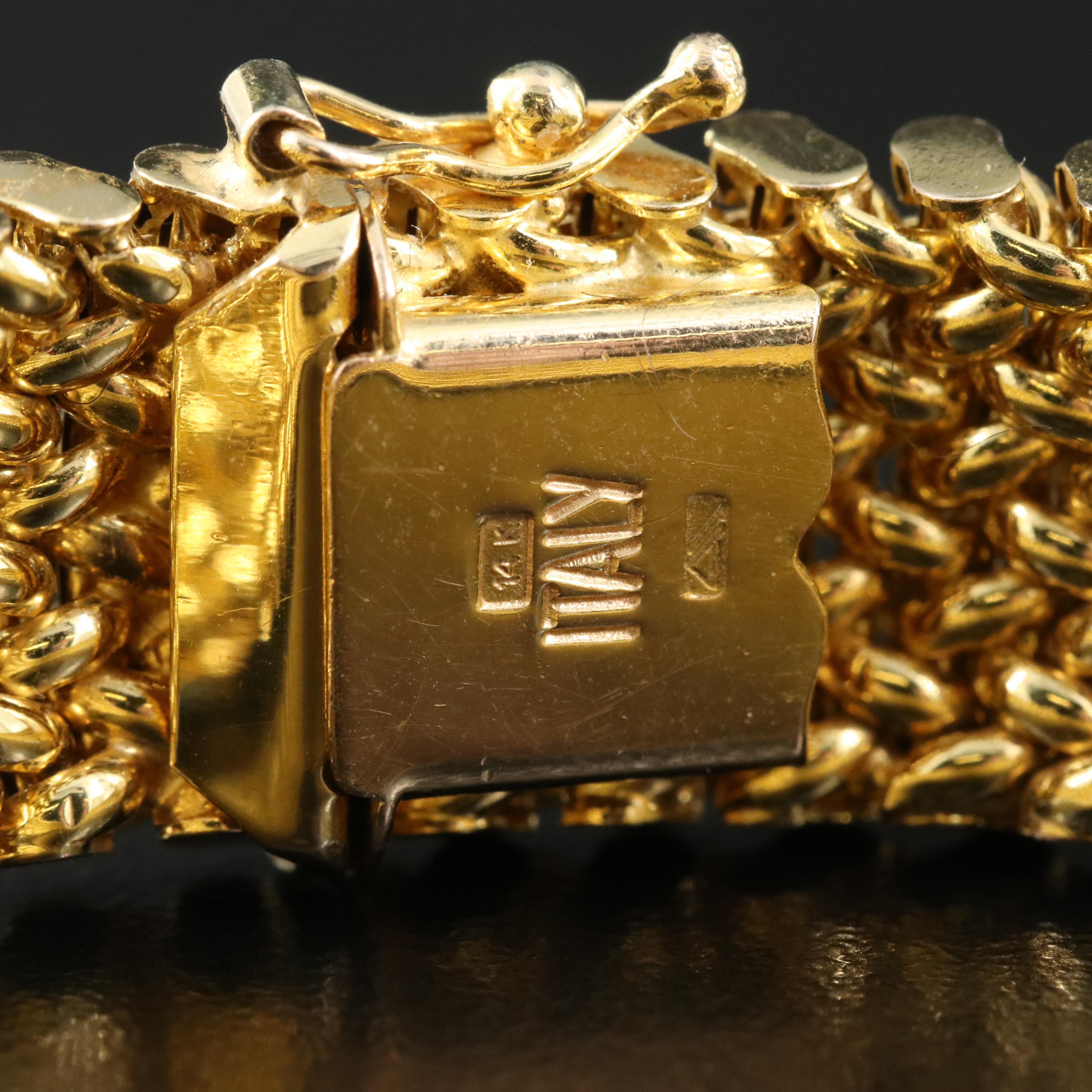 Italian 14K Mesh Bracelet