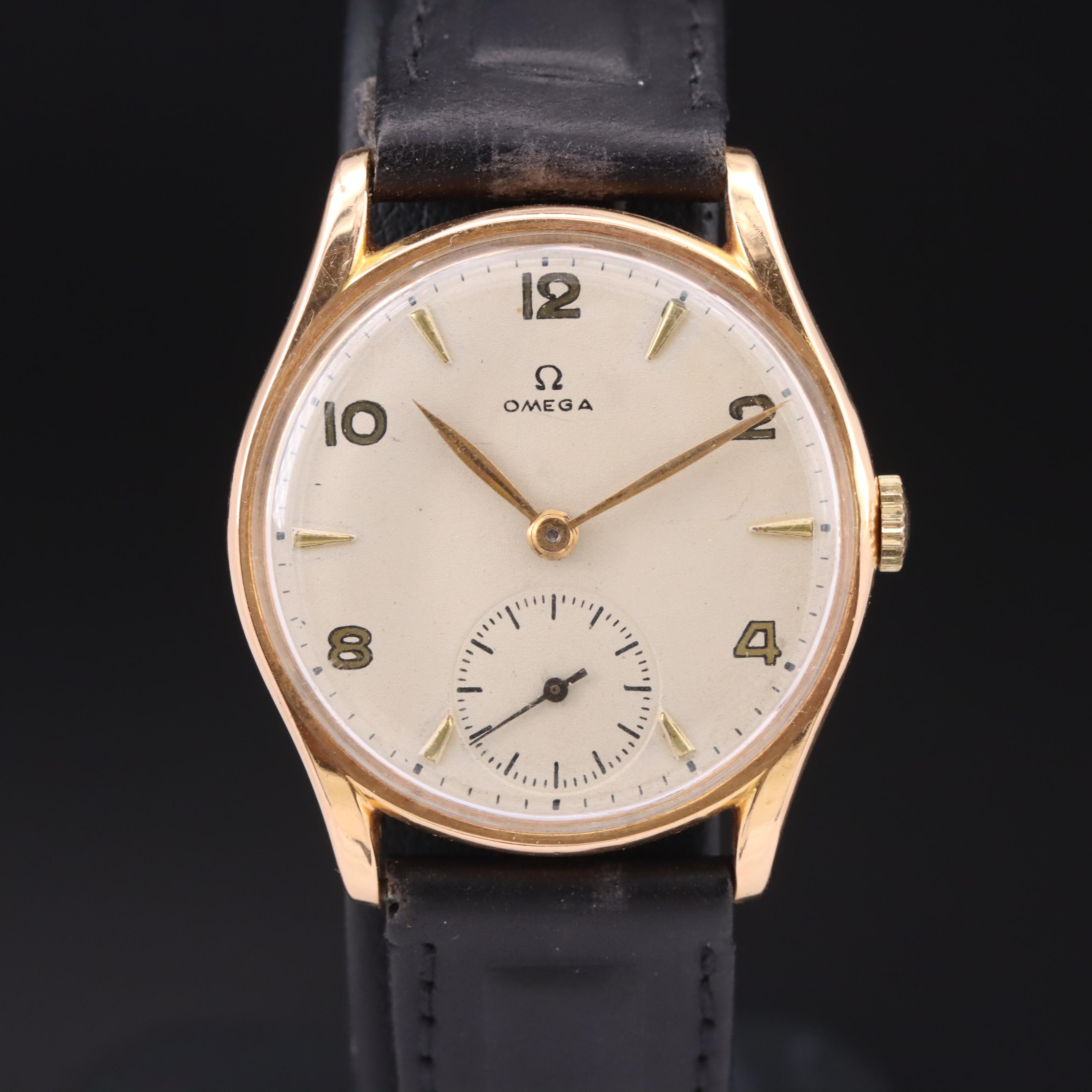 1947 Omega 18K Hand-Wind Watch
