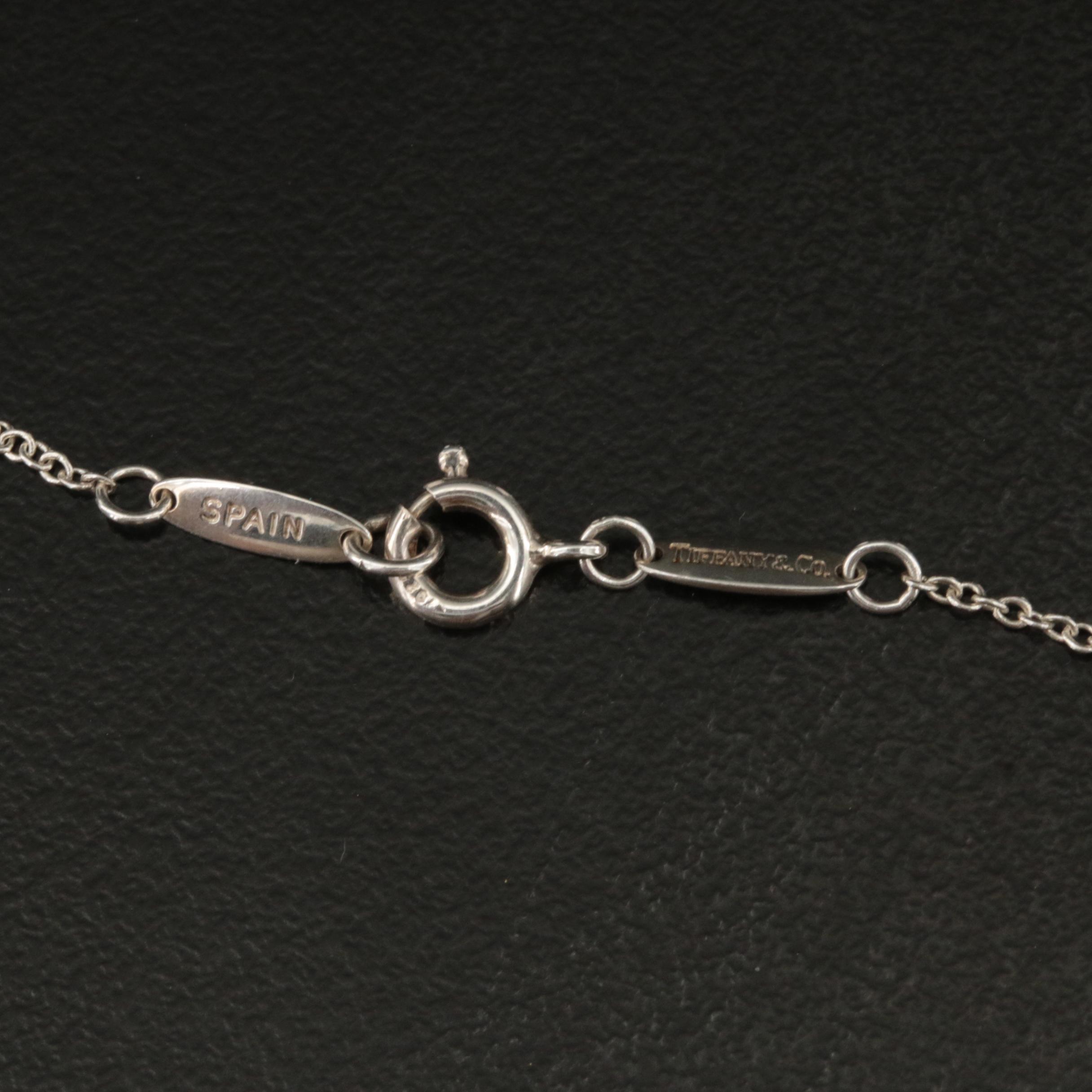 Elsa Peretti for Tiffany & Co. Alphabet Letter "L" Pendant Necklace