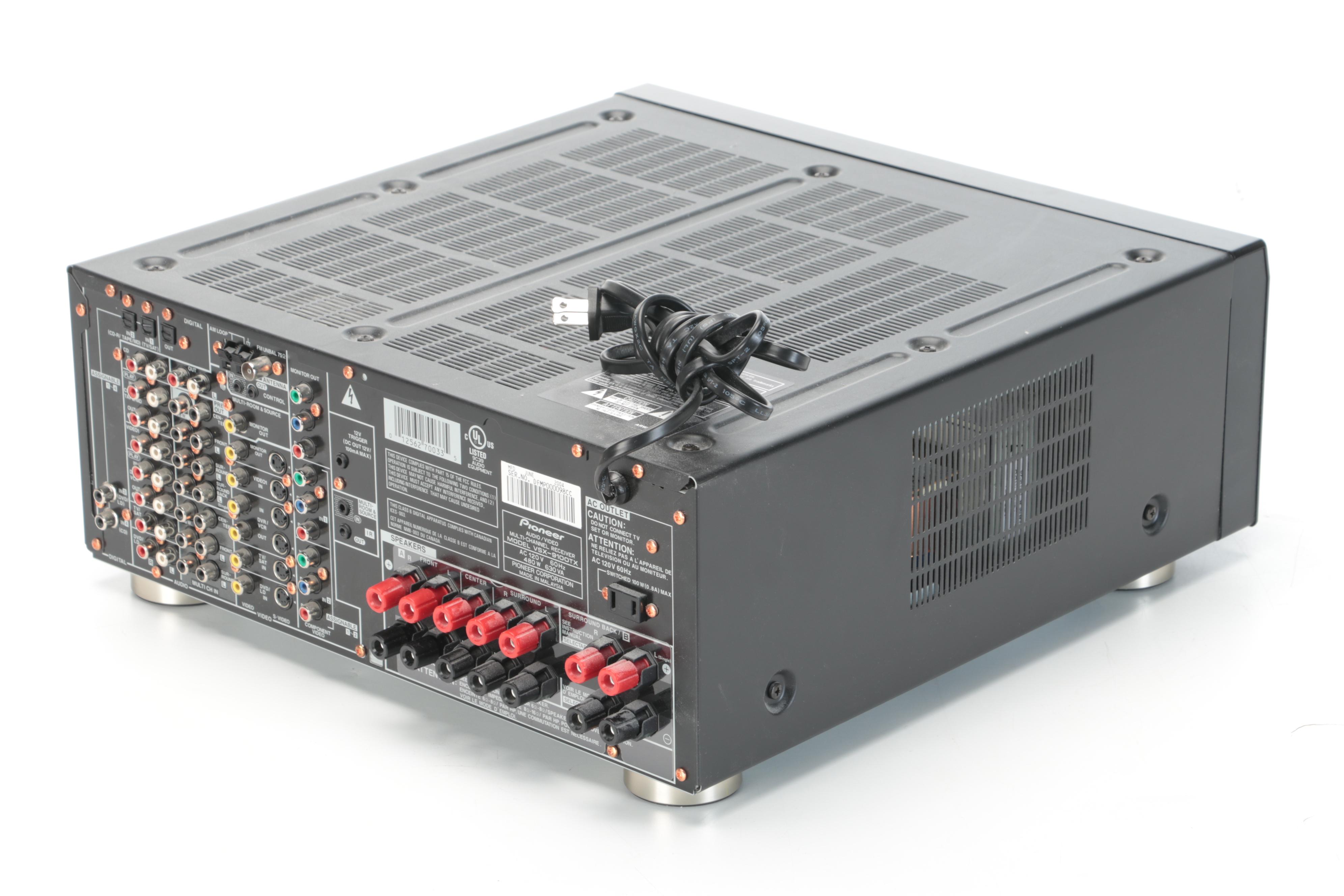 Pioneer Audio Video Multi-Channel Receiver with Remote