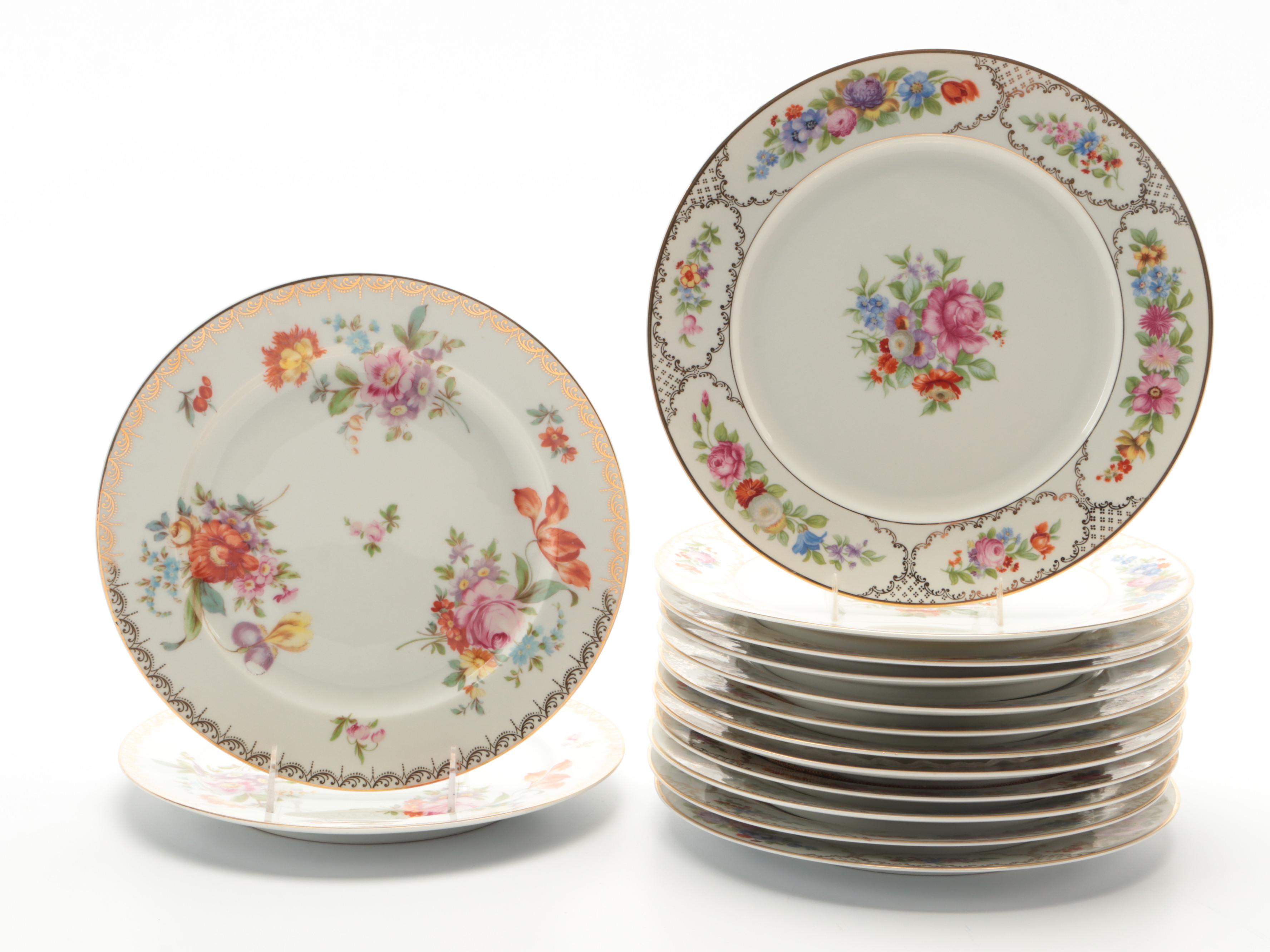 Rosenthal "The Dresden" and Tirschenreuth "Old Meissen" Plates