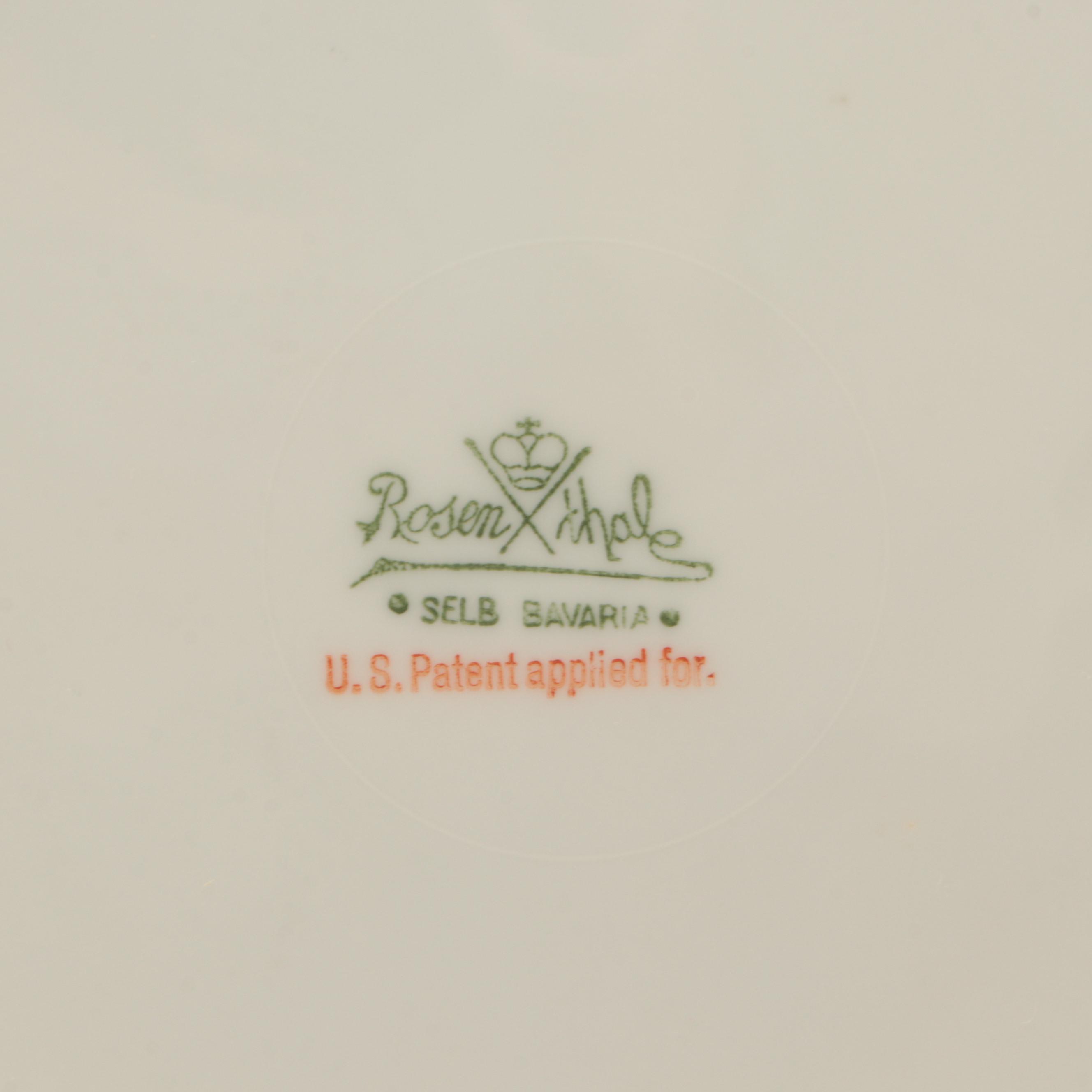 Rosenthal "The Dresden" and Tirschenreuth "Old Meissen" Plates