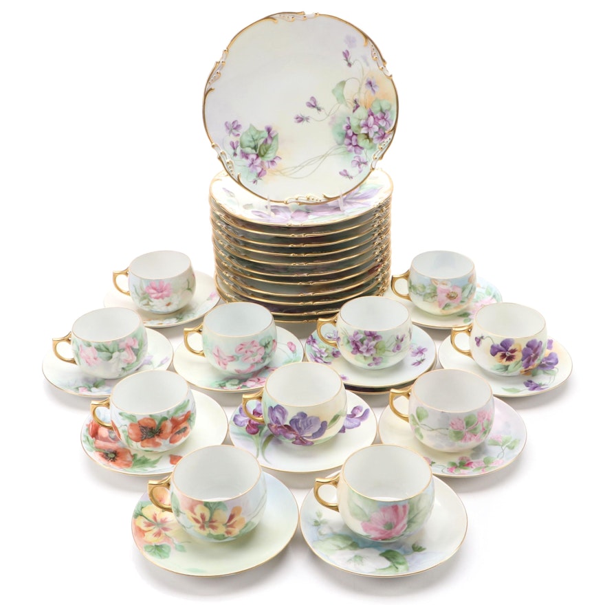 Jean Pouyat Limoges, Paul Muller for St. Walburg Academy Porcelain Tableware