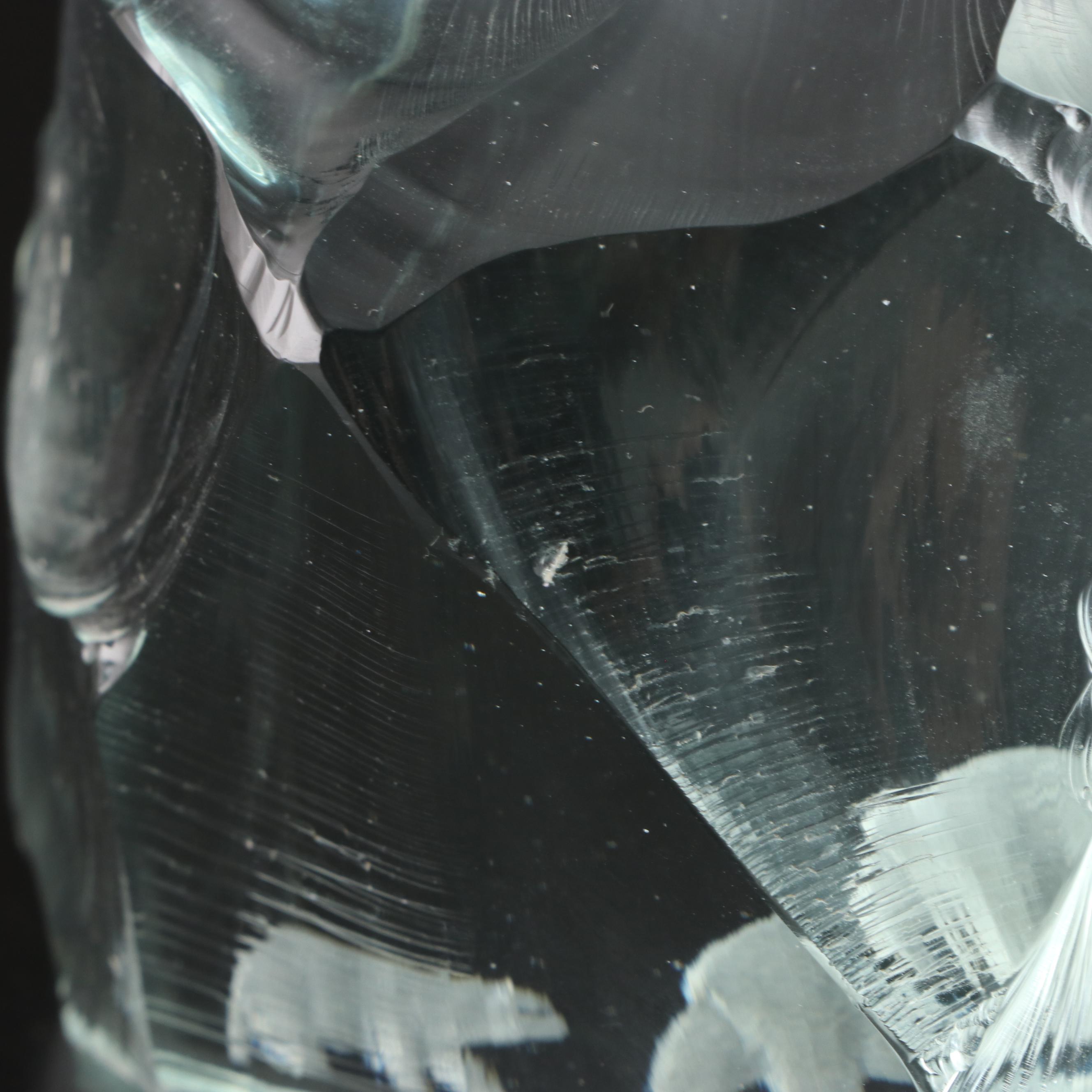 Mats Jonasson for Kosta Art Glass Polar Bear Figurine With Other Figurine