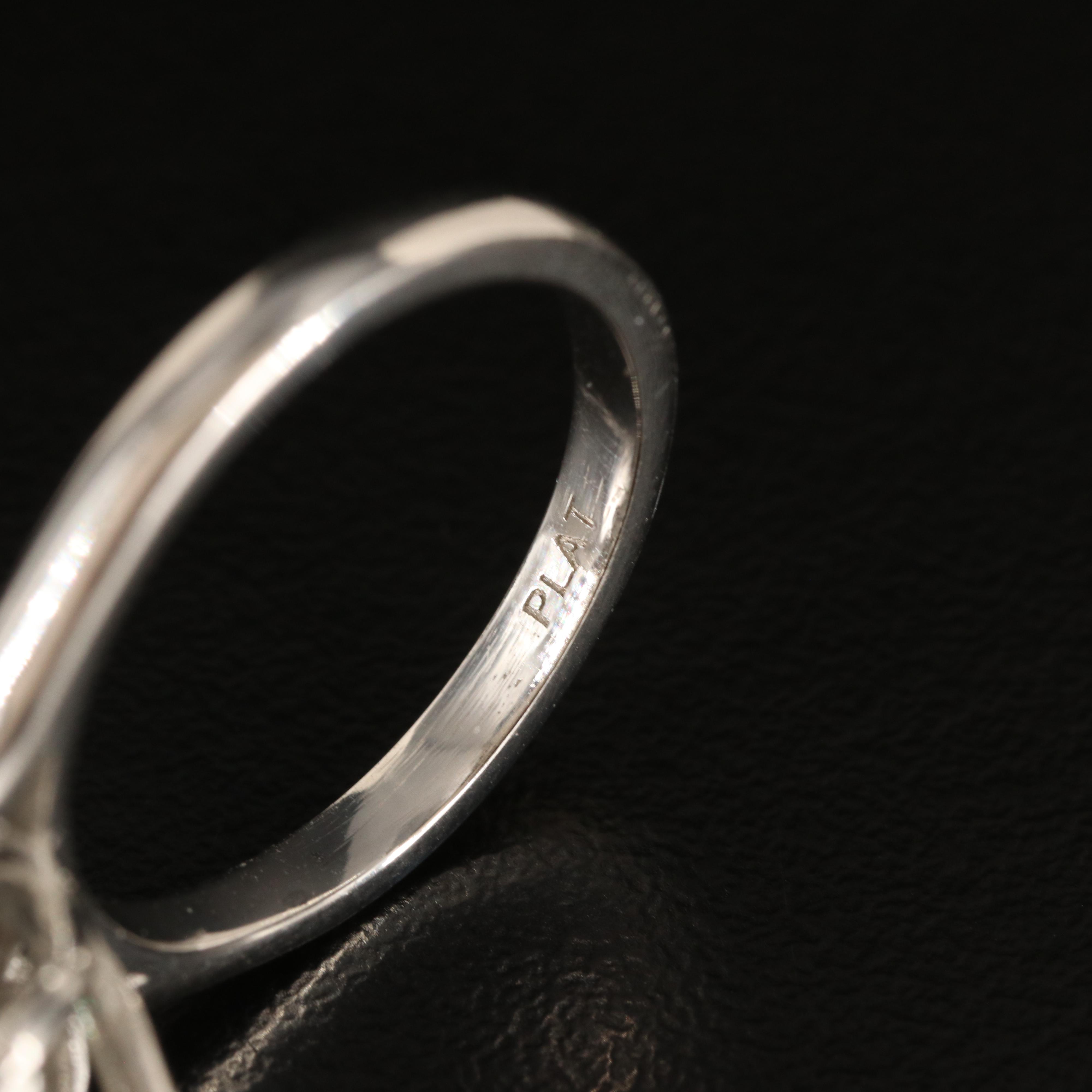 Platinum 1.99 CT Alexandrite and 1.00 CTW Diamond Ring with GIA Report