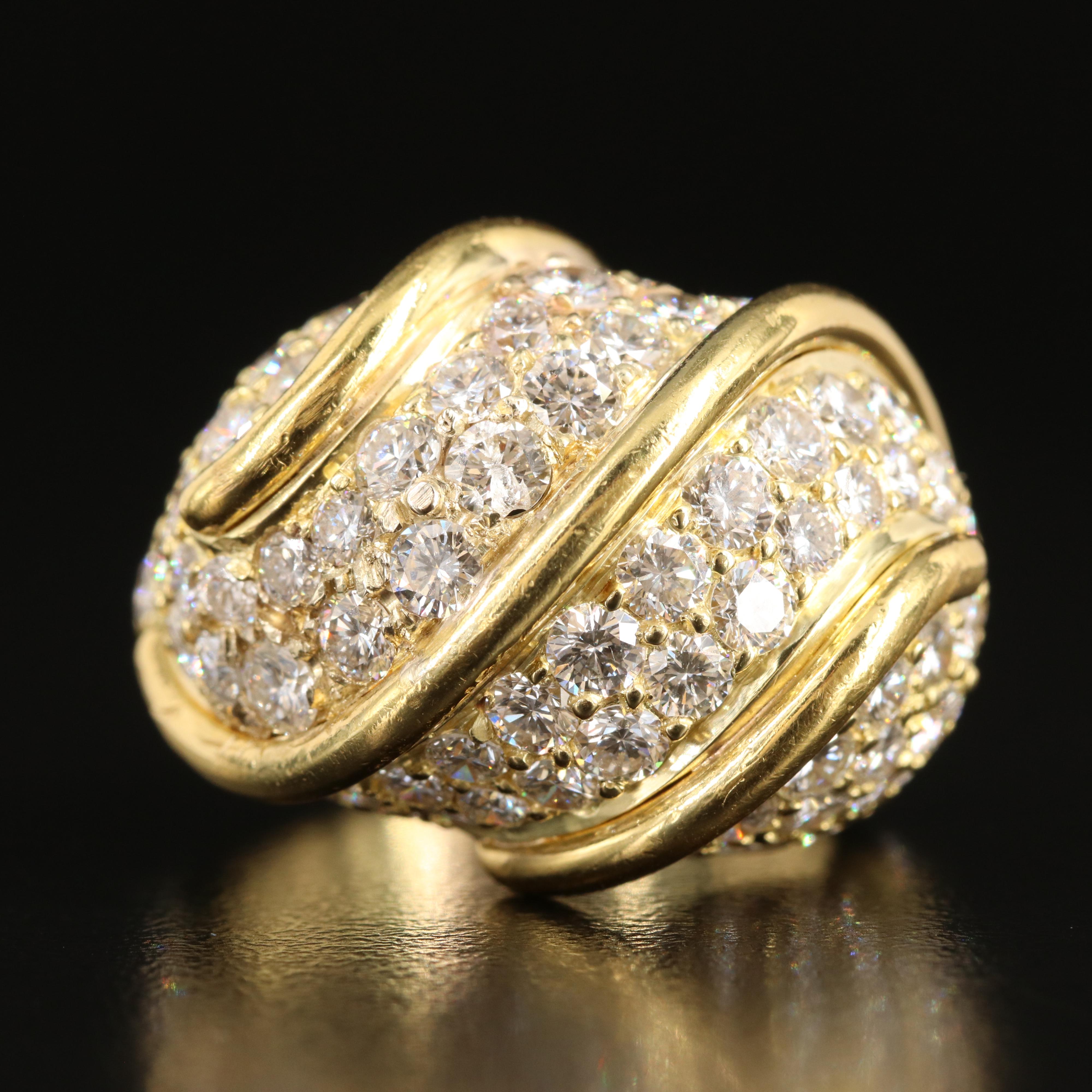 Kurt Wayne 18K 7.00 CTW Pavé Diamond Dome Ring
