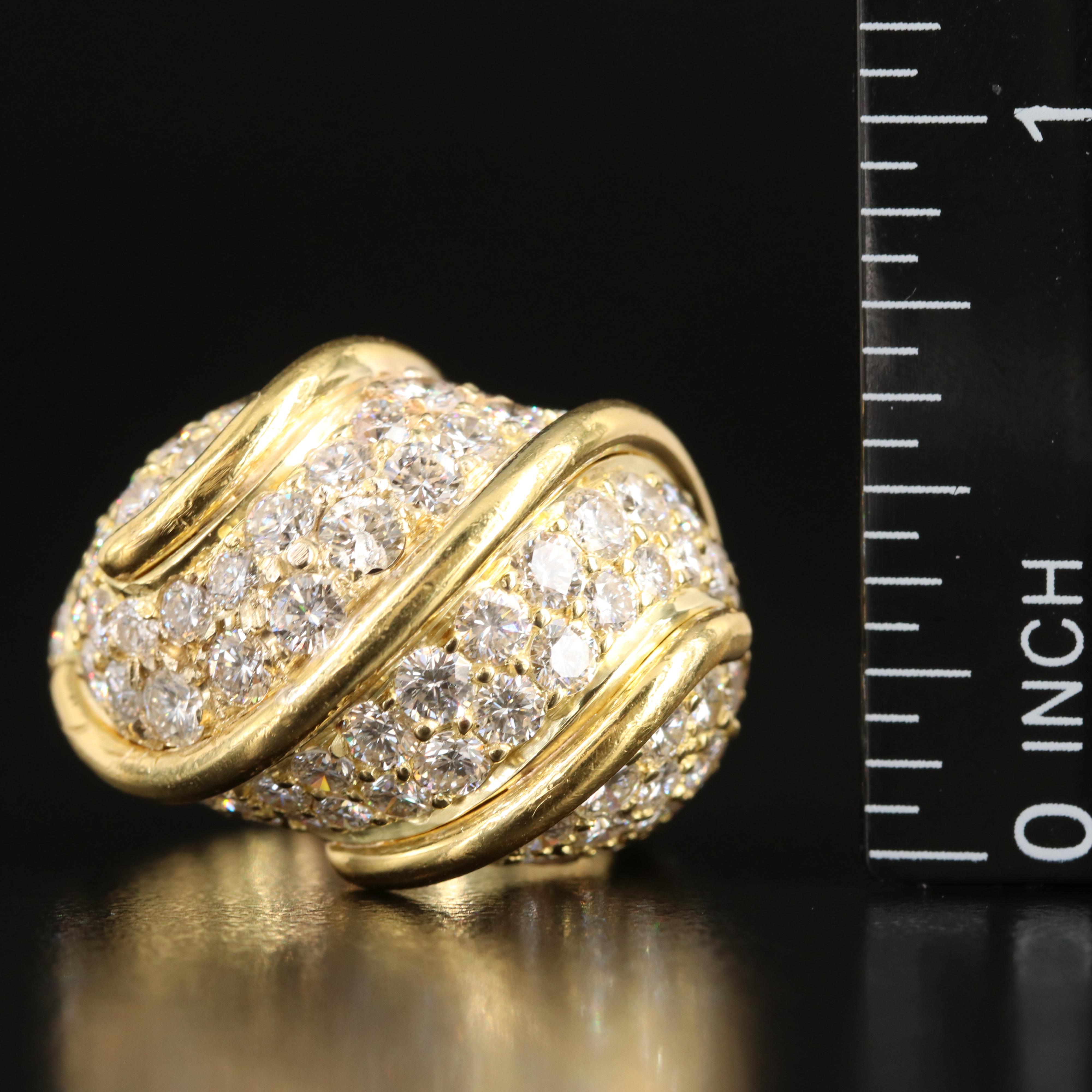 Kurt Wayne 18K 7.00 CTW Pavé Diamond Dome Ring