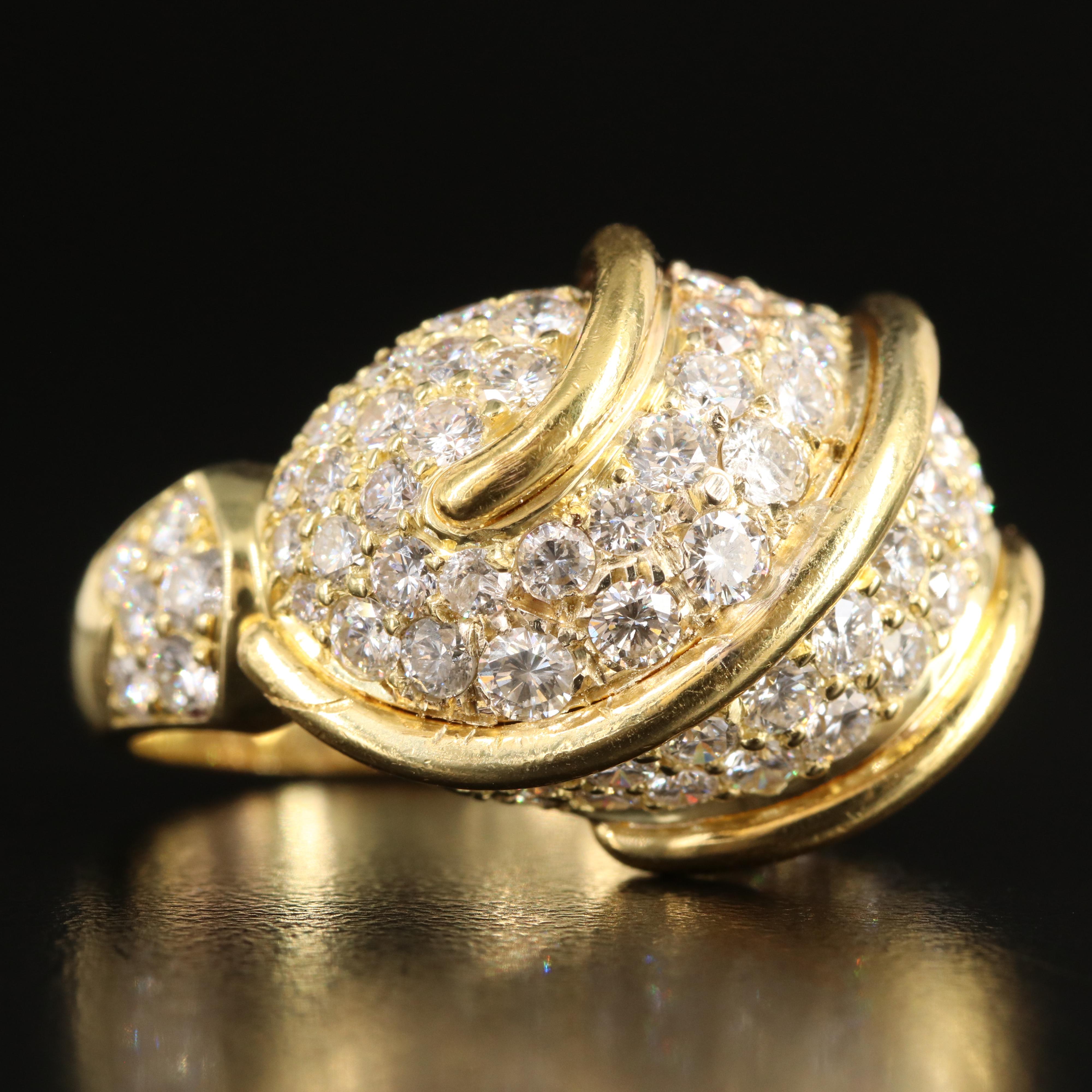 Kurt Wayne 18K 7.00 CTW Pavé Diamond Dome Ring