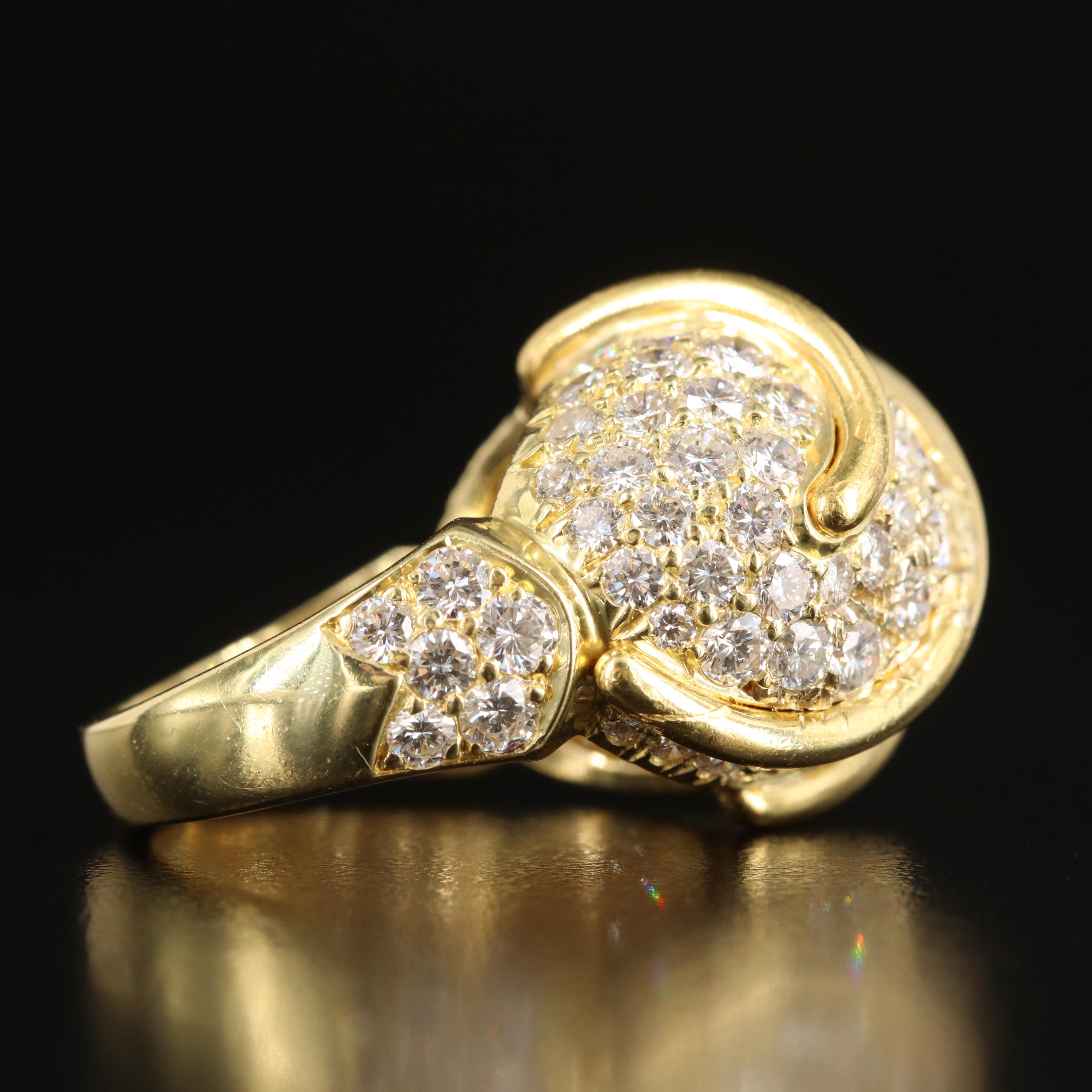 Kurt Wayne 18K 7.00 CTW Pavé Diamond Dome Ring