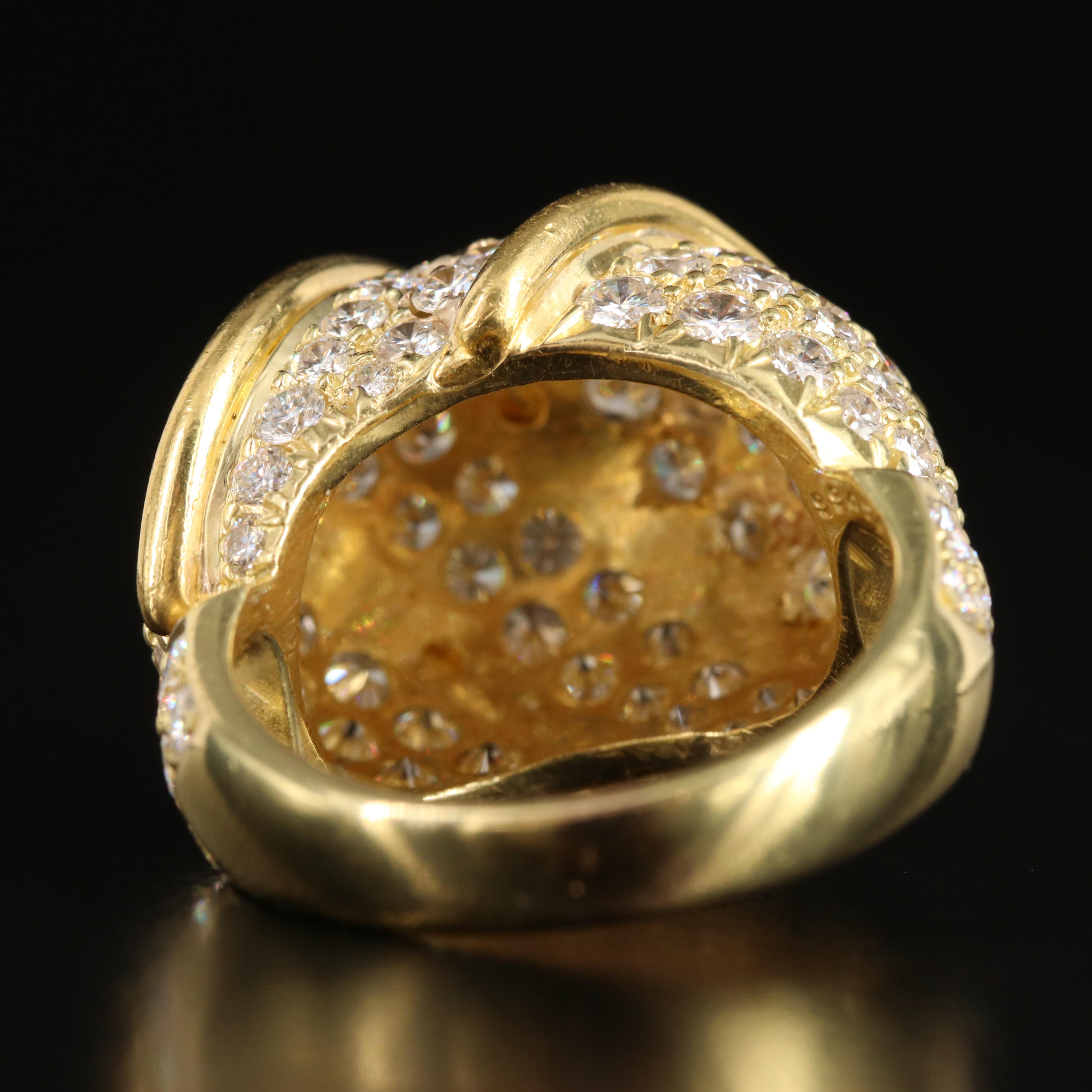 Kurt Wayne 18K 7.00 CTW Pavé Diamond Dome Ring