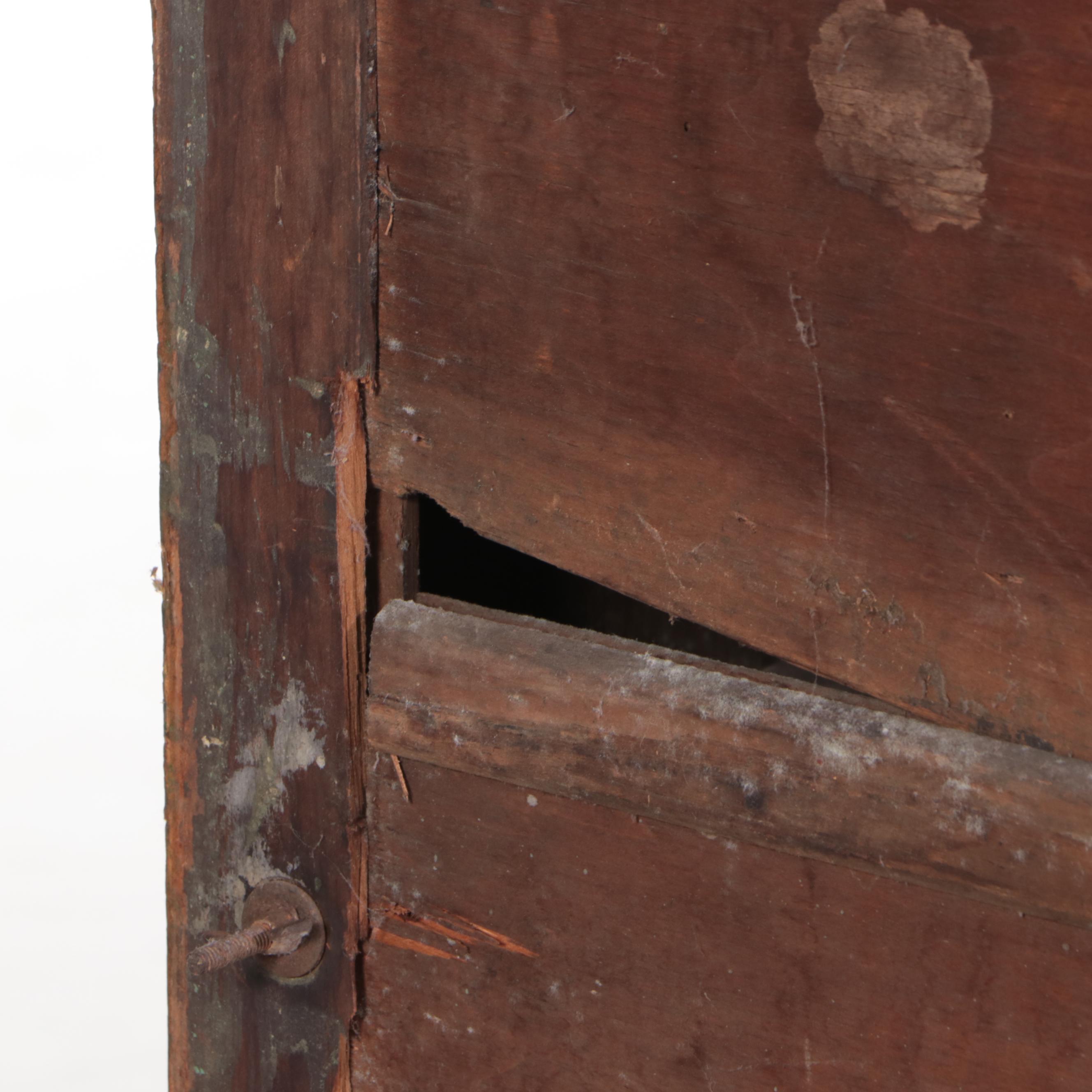 American Primitive Hardwood Four-Tin Pie Safe, 19th Century