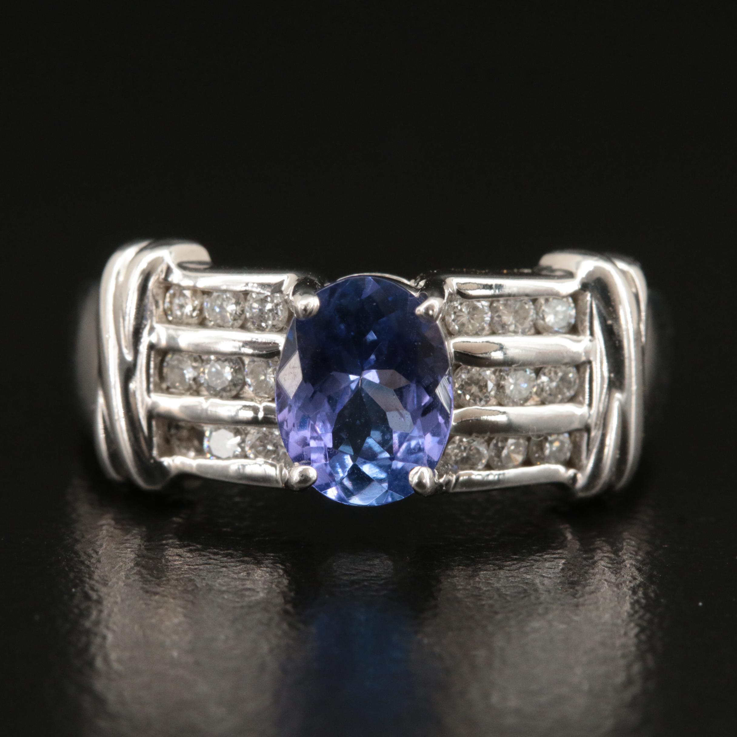14K Tanzanite and Diamond Ring