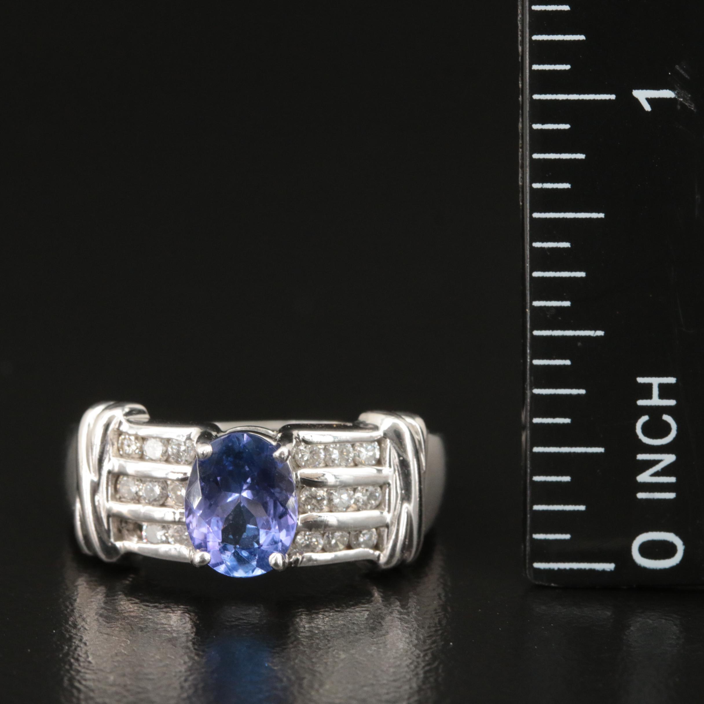 14K Tanzanite and Diamond Ring