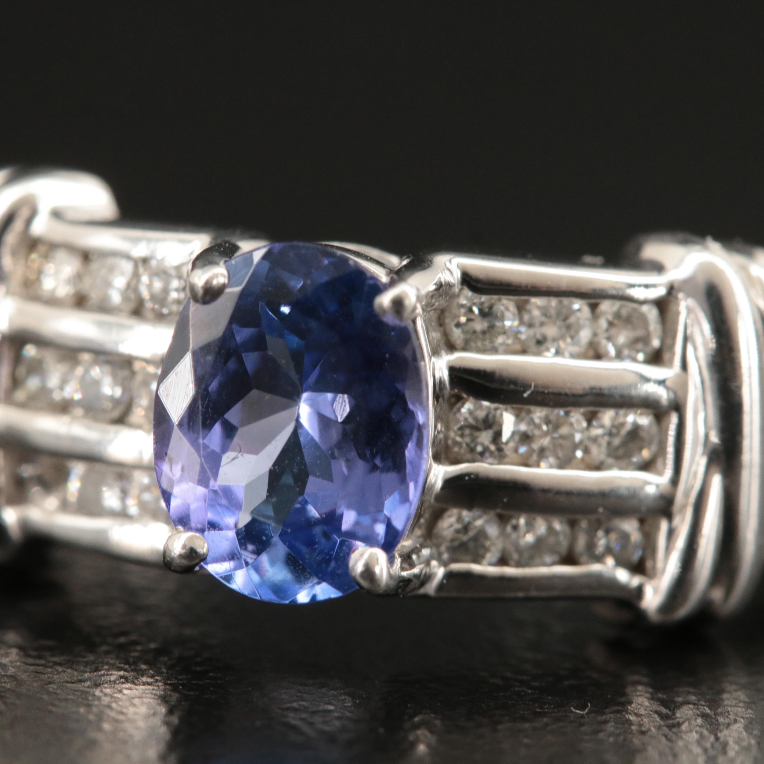 14K Tanzanite and Diamond Ring