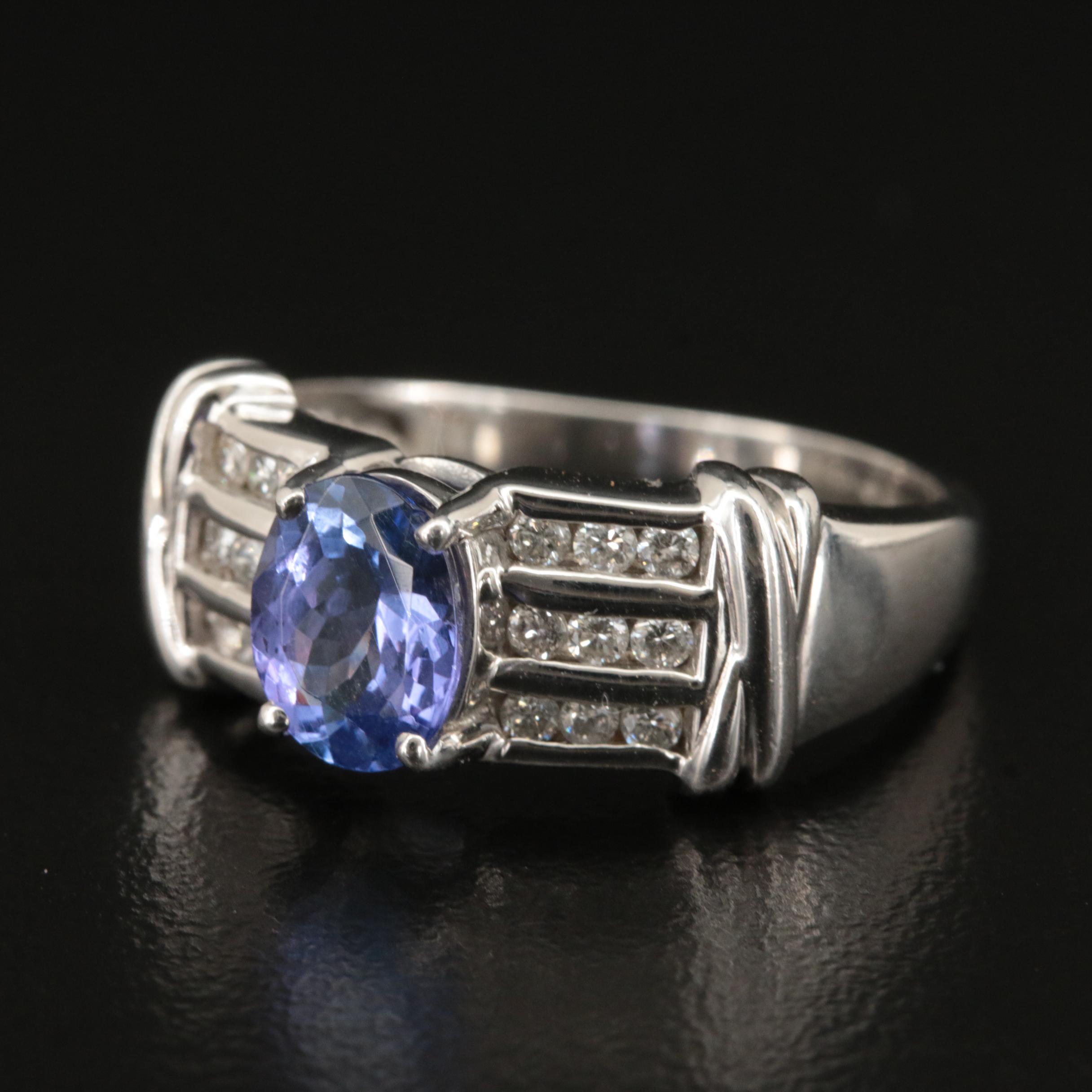 14K Tanzanite and Diamond Ring