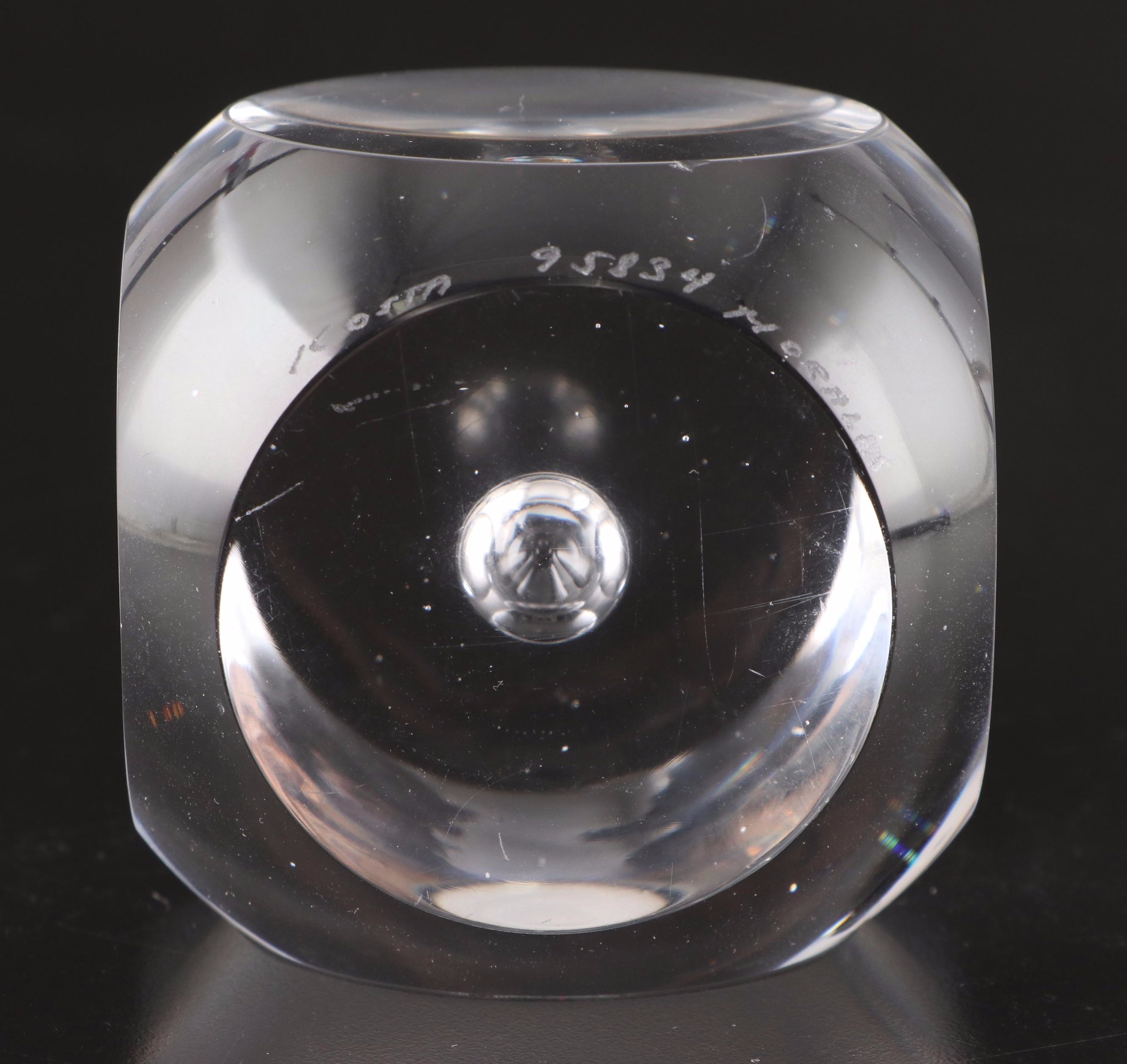 Waterford Crystal Golf Bag Figurine With Kosta and Other Glass Paperweight