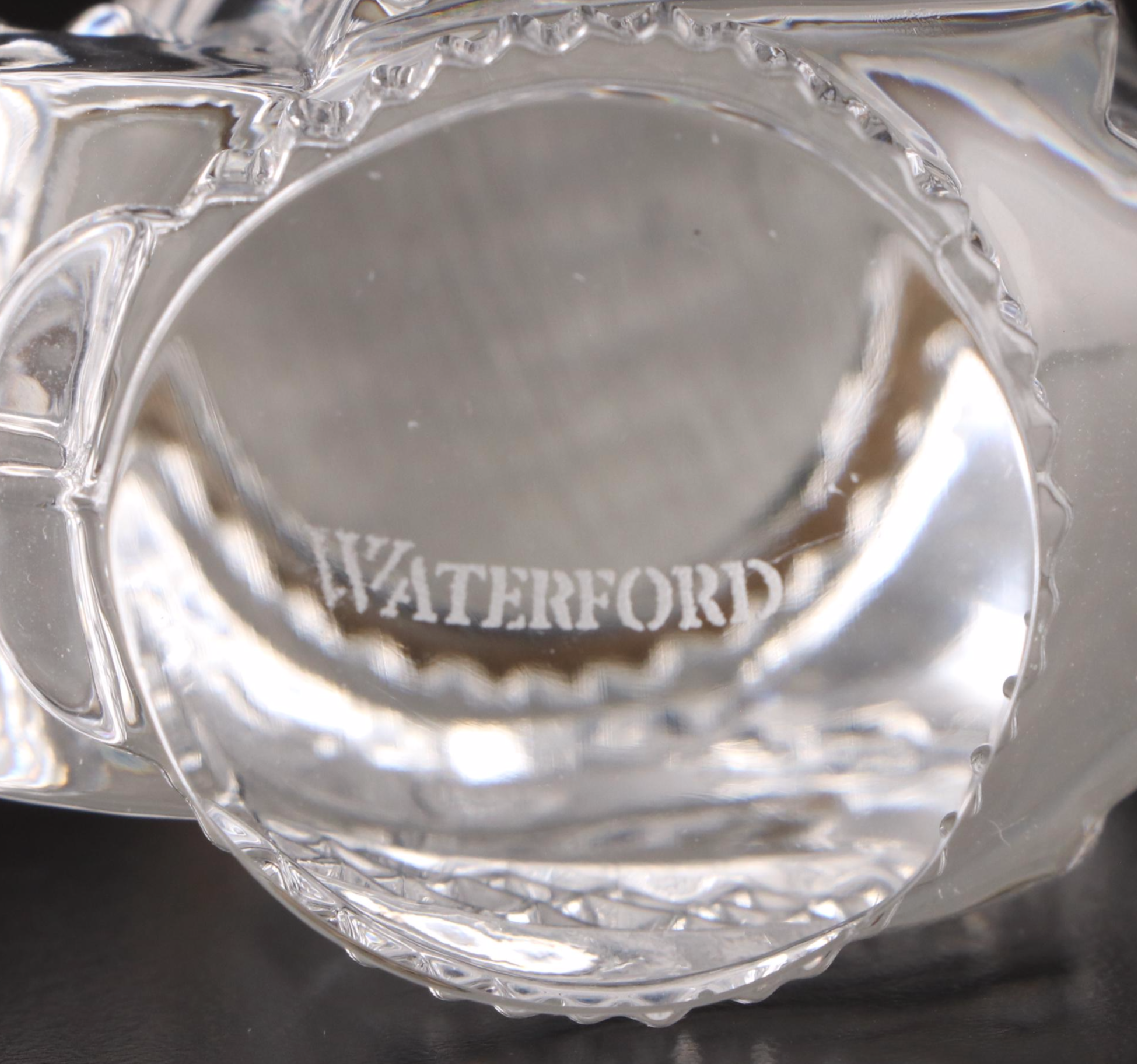 Waterford Crystal Golf Bag Figurine With Kosta and Other Glass Paperweight