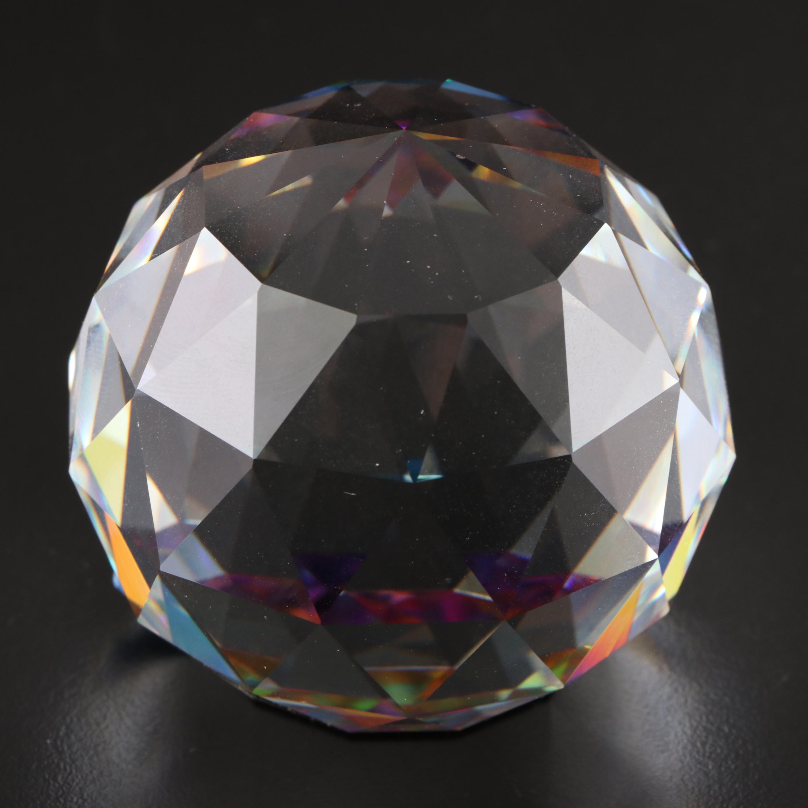 Waterford Crystal Golf Bag Figurine With Kosta and Other Glass Paperweight