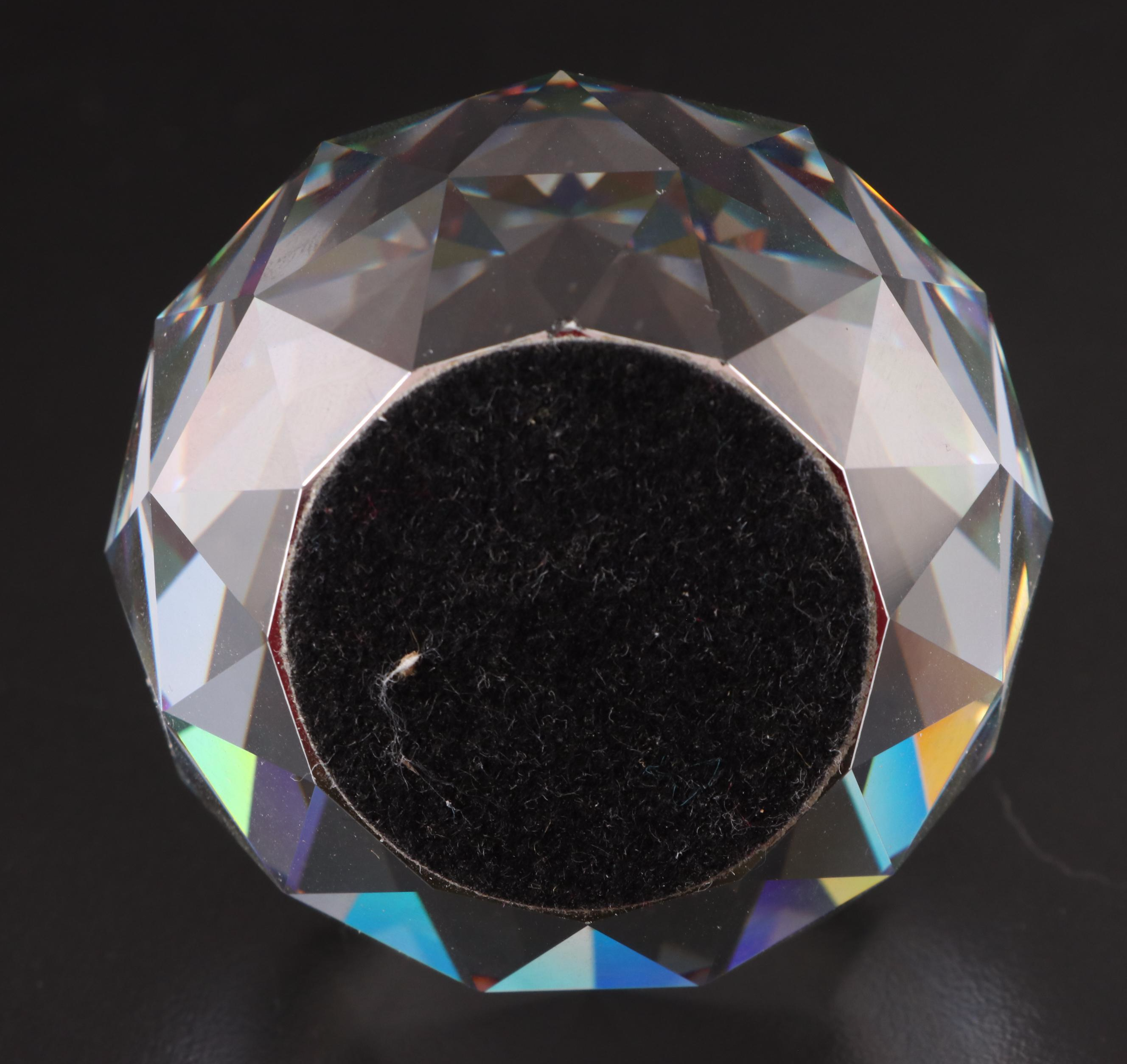 Waterford Crystal Golf Bag Figurine With Kosta and Other Glass Paperweight