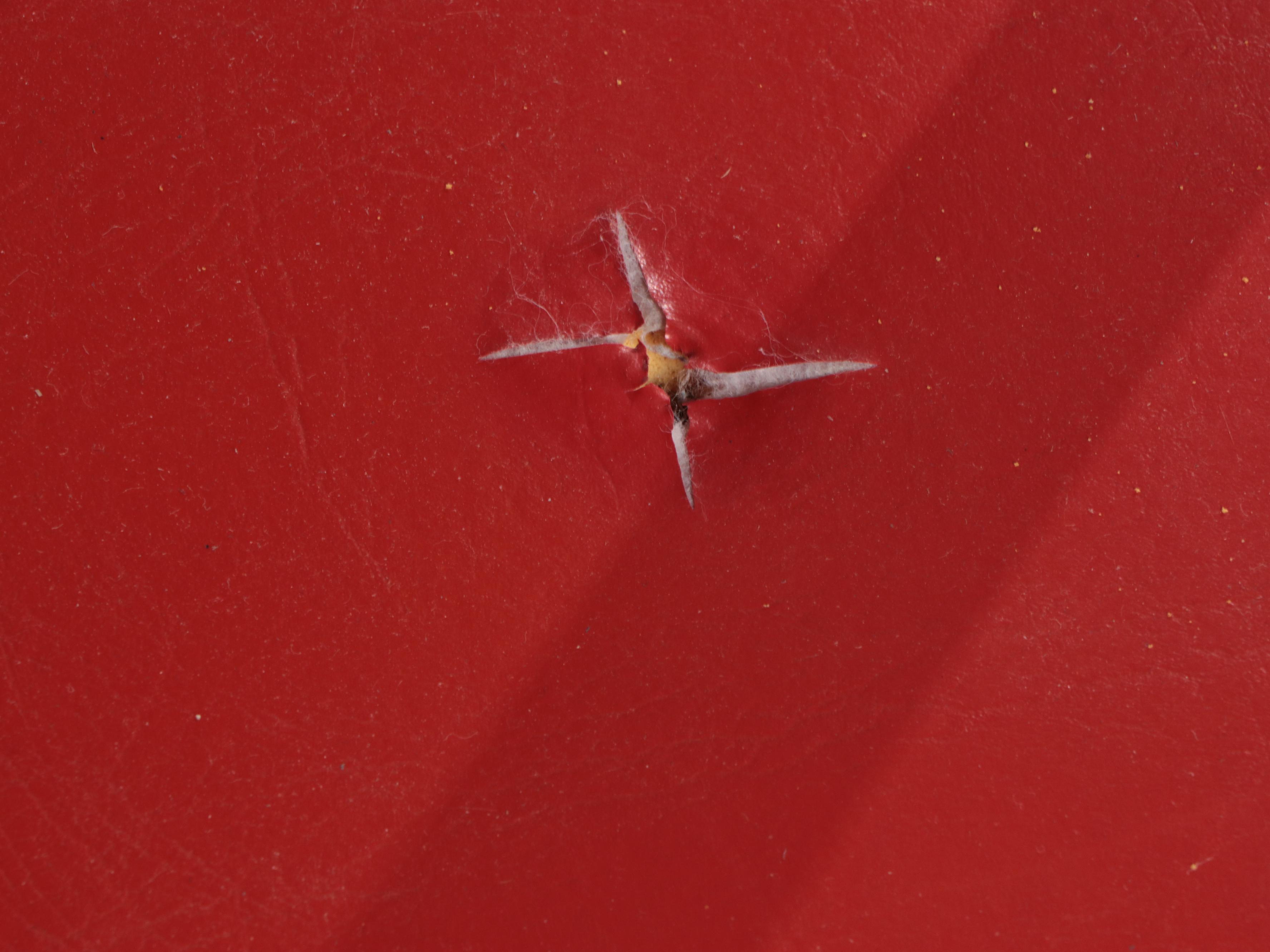 Herbert Ritts Tropitan Painted Bamboo and Vinyl Upholstered Dining Set, 1950s