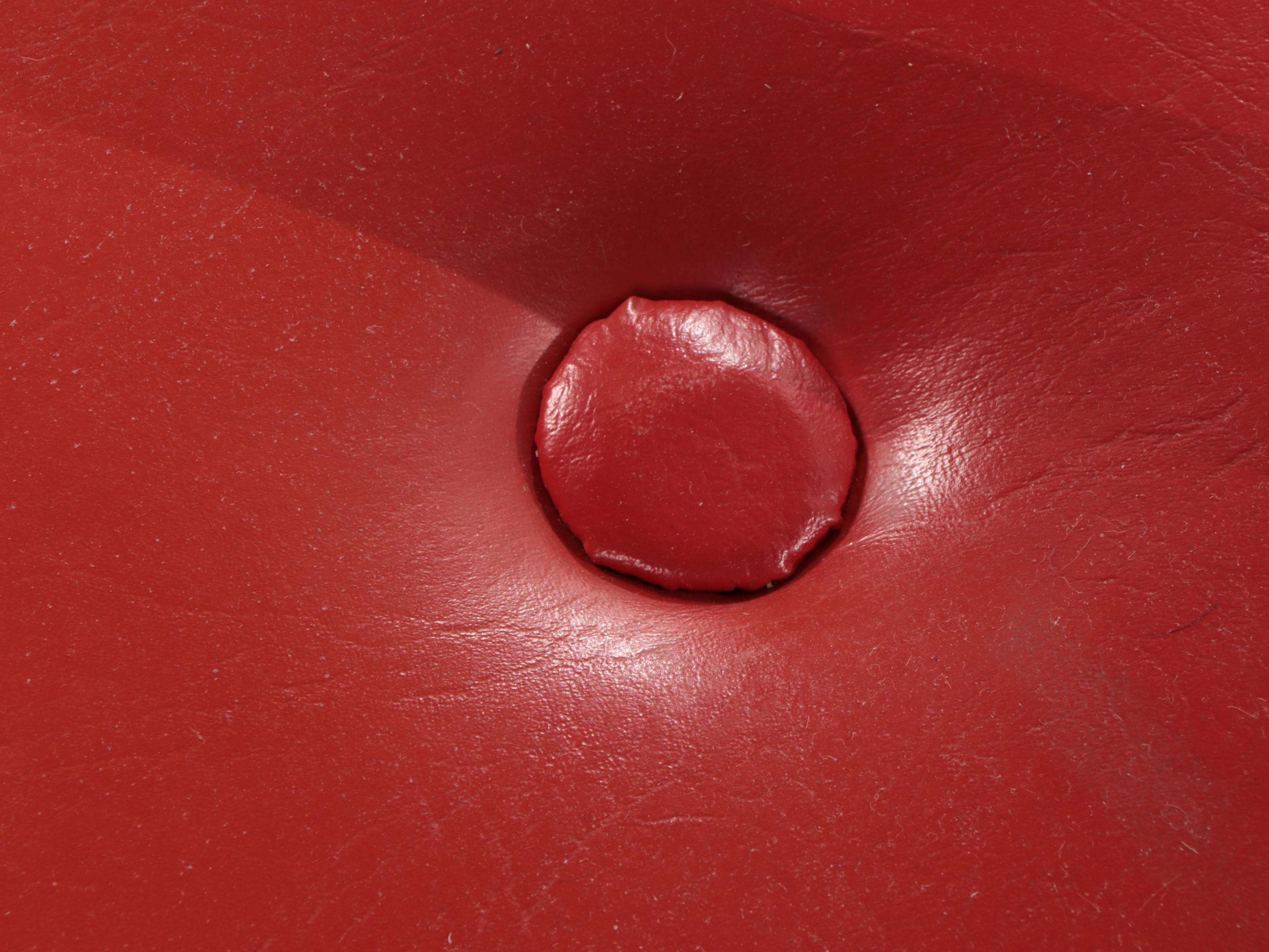 Herbert Ritts Tropitan Painted Bamboo and Vinyl Upholstered Dining Set, 1950s