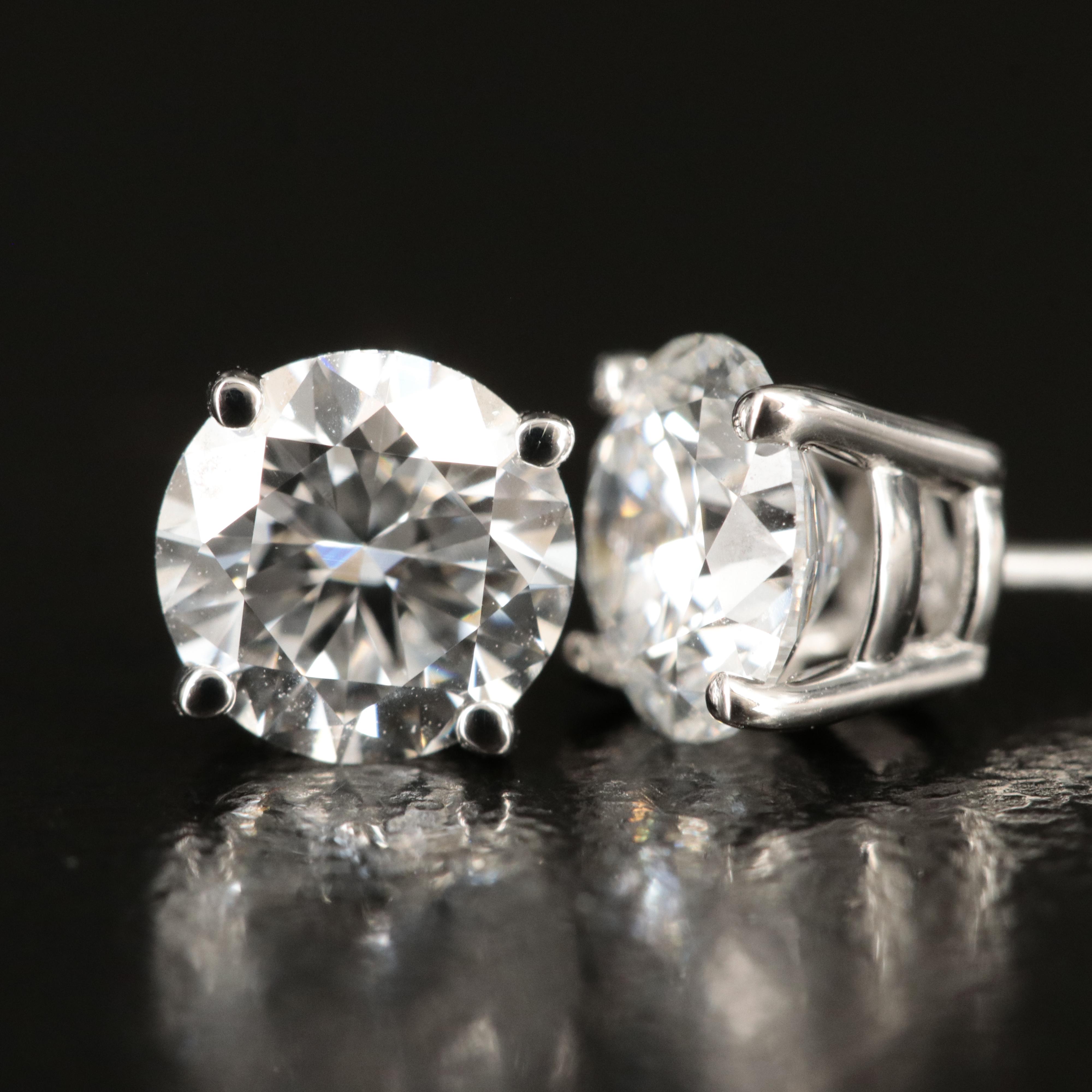 14K 1.20 CTW Lab Grown Diamond Stud Earrings