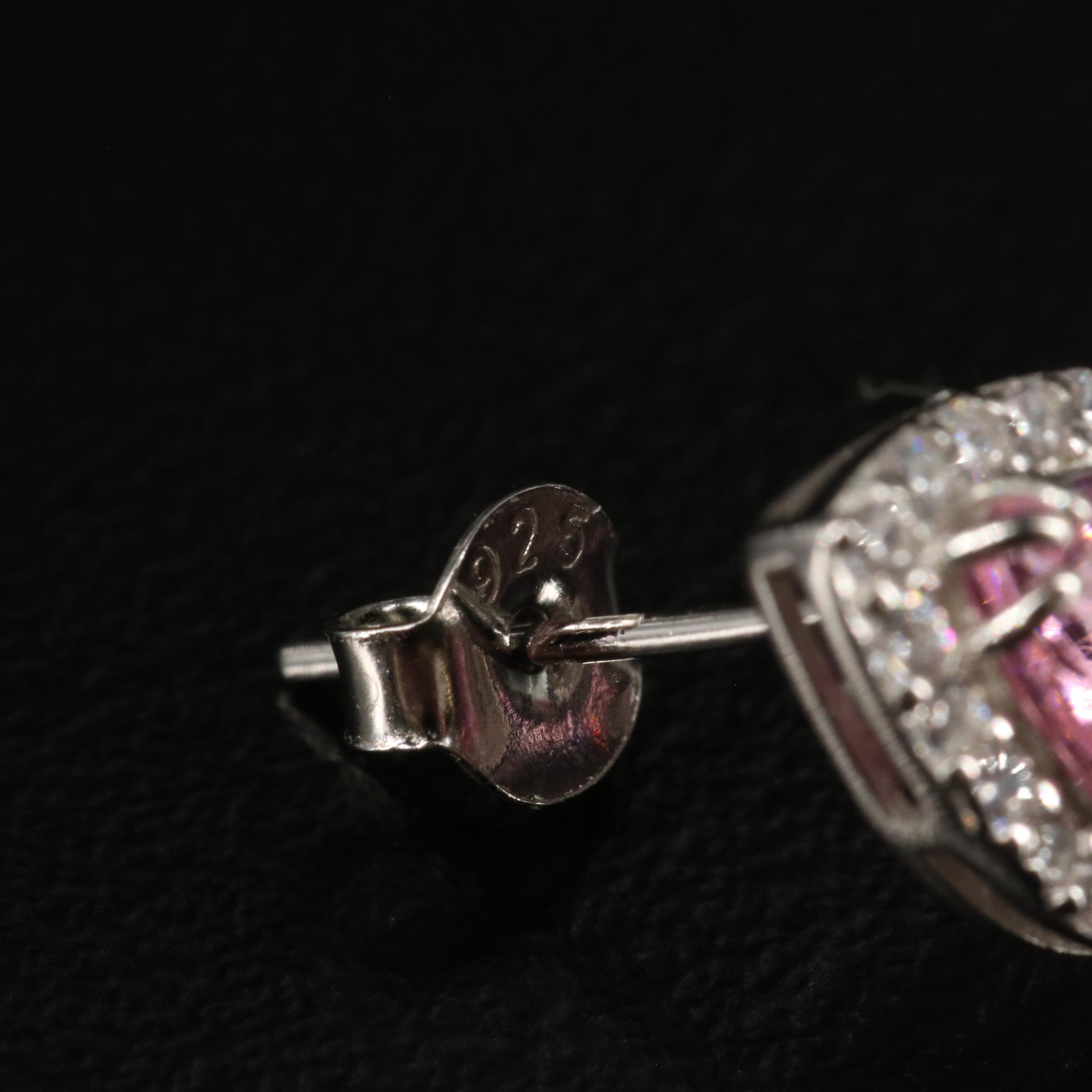 Sterling Cubic Zirconia Dangle Earrings