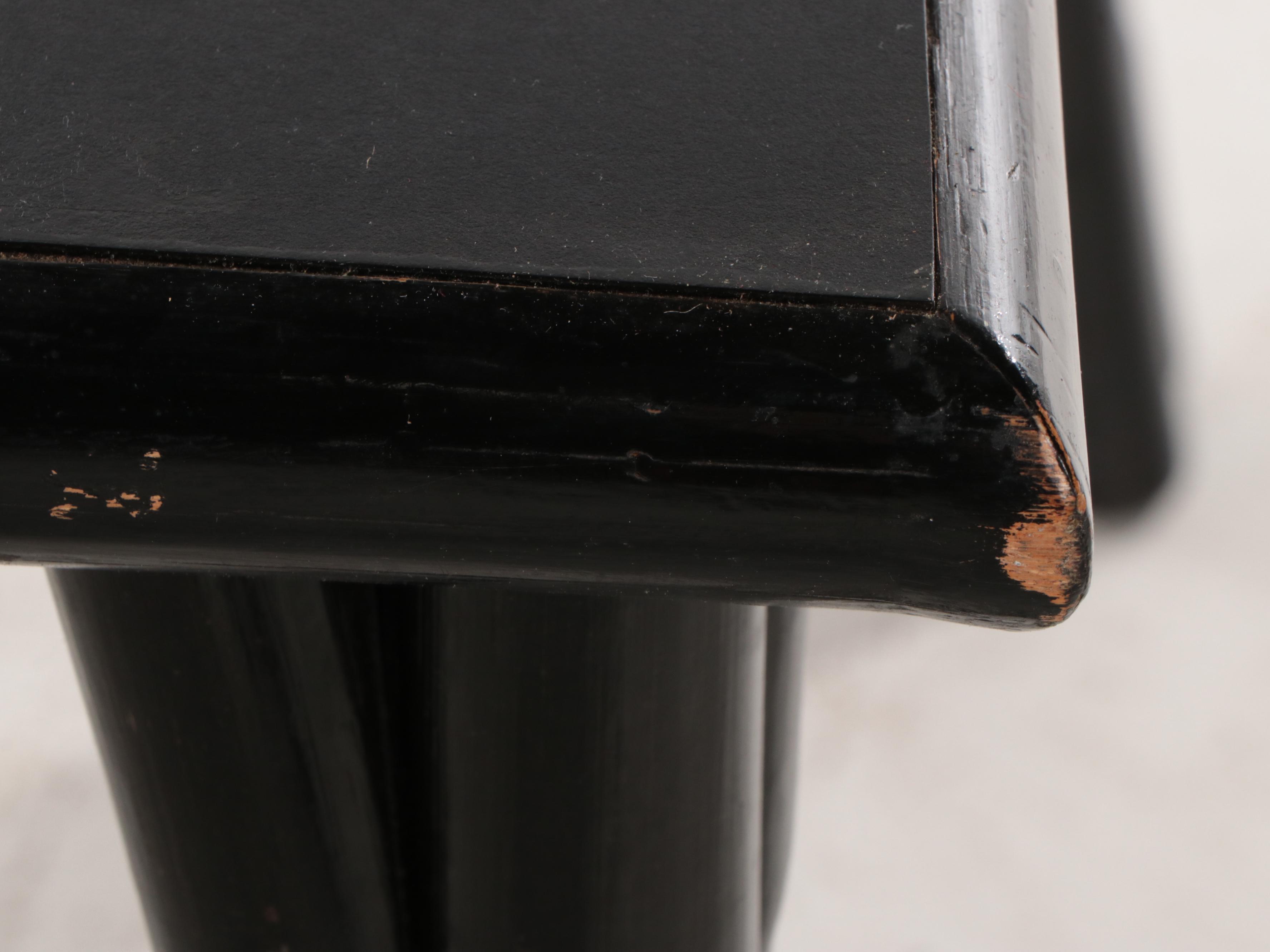 Herbert Ritts Tropitan Painted Bamboo and Vinyl Upholstered Dining Set, 1950s