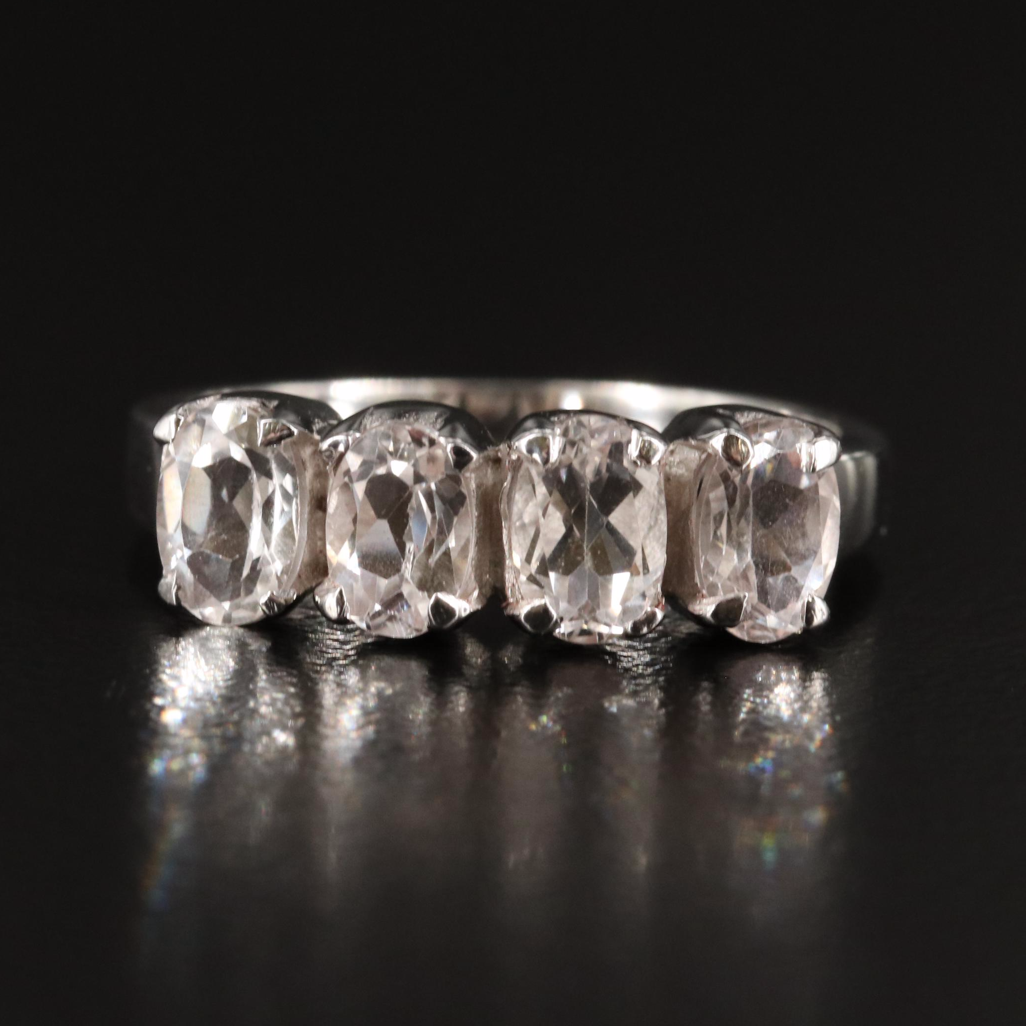 Sterling White Topaz Ring