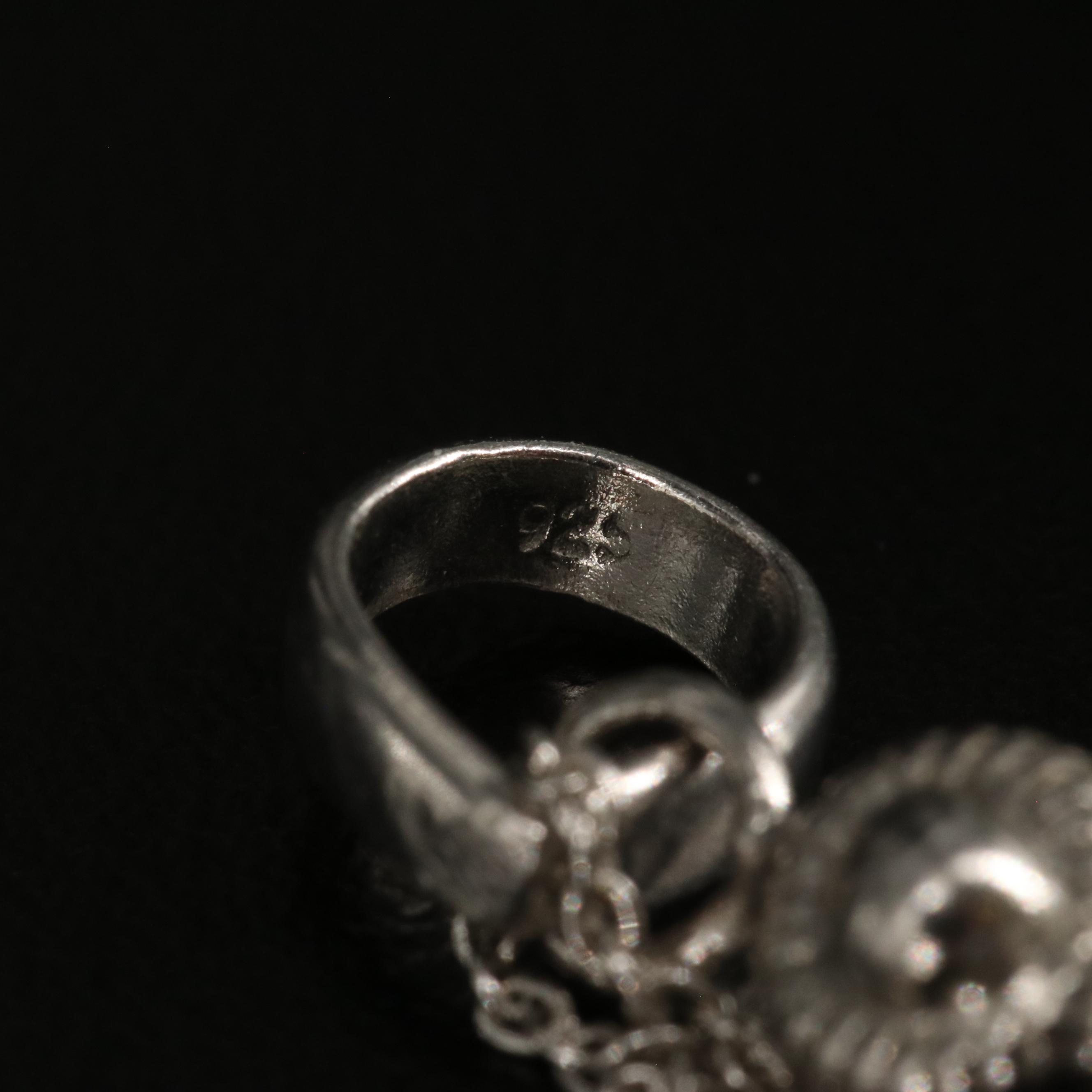 Sterling White Topaz Pendant Necklace