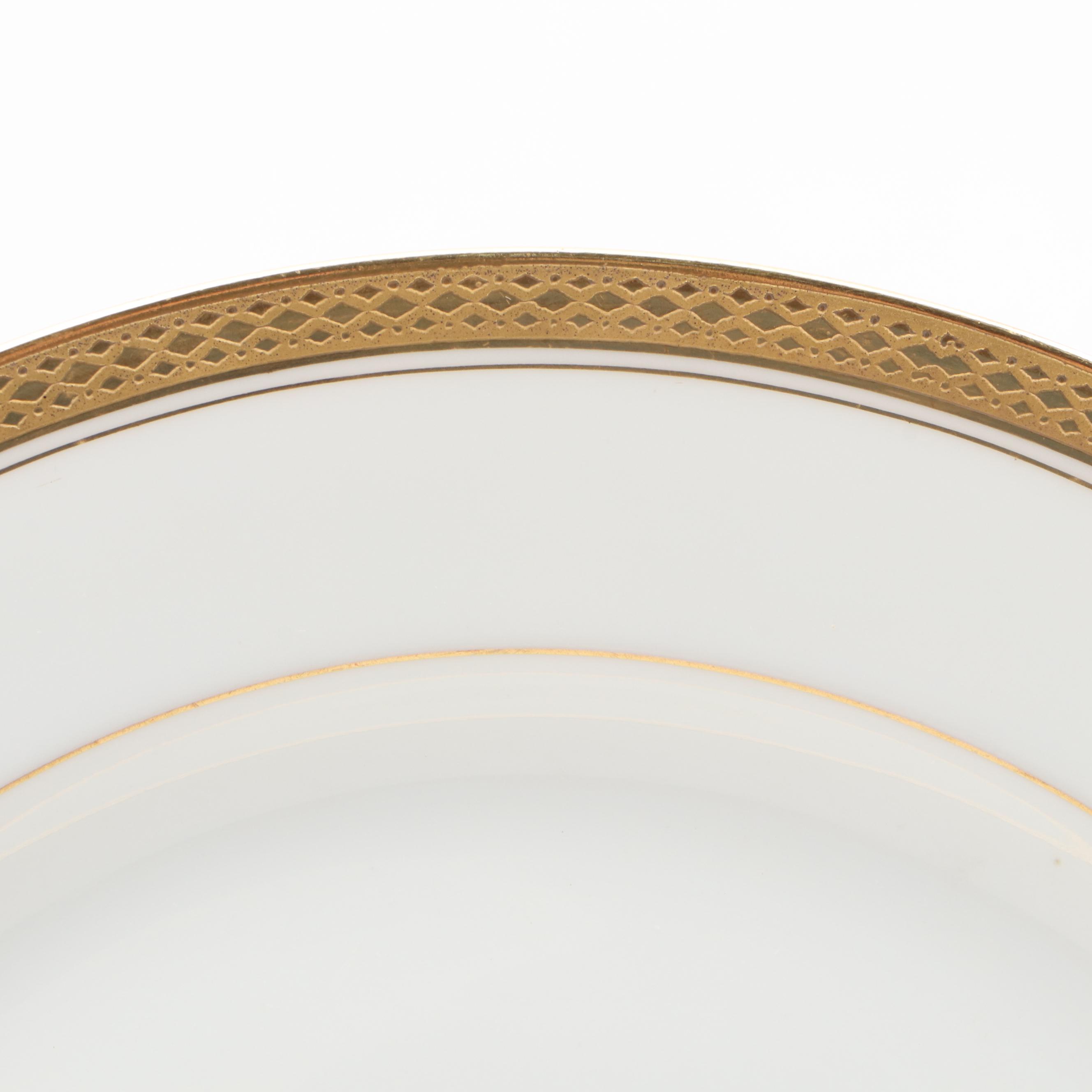 Wm. Guerin and Other Limoges Gilt Rimmed Porcelain Dinnerware