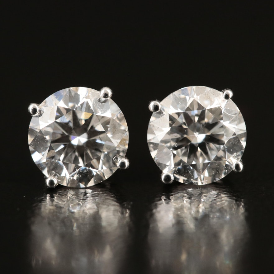 14K 2.05 CTW Lab Grown Diamond Stud Earrings