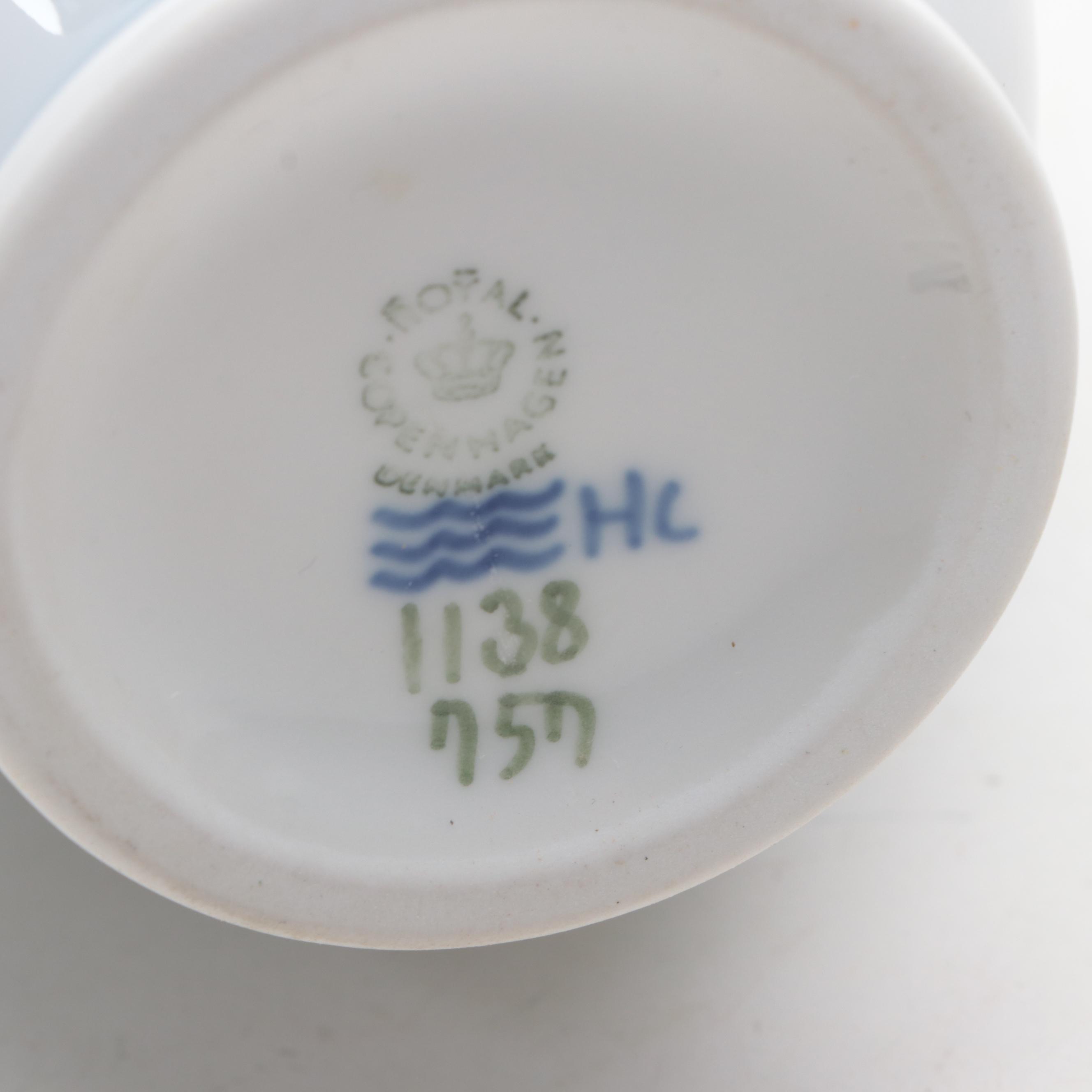 Rochard and Other Porcelain Limoges Boxes With Royal Copenhagen Seagull Vase