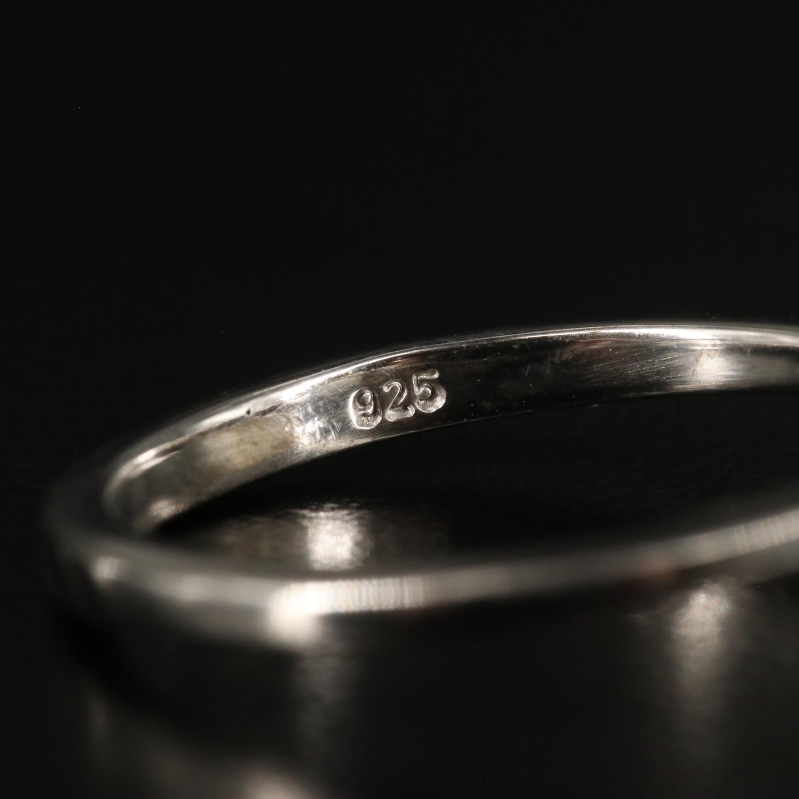 Sterling Smoky Quartz Solitaire Ring