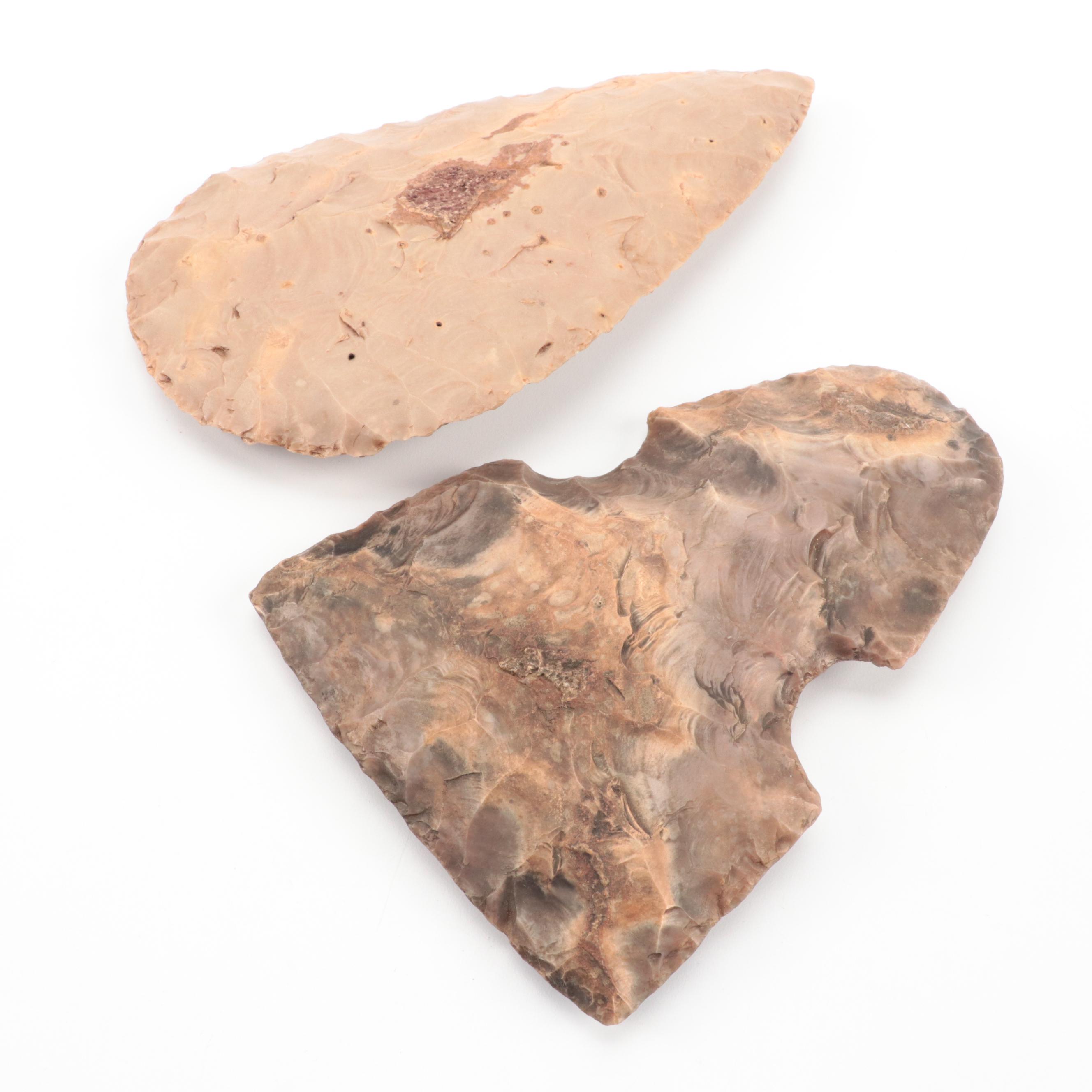 Flint Axe Head with Hand Knife