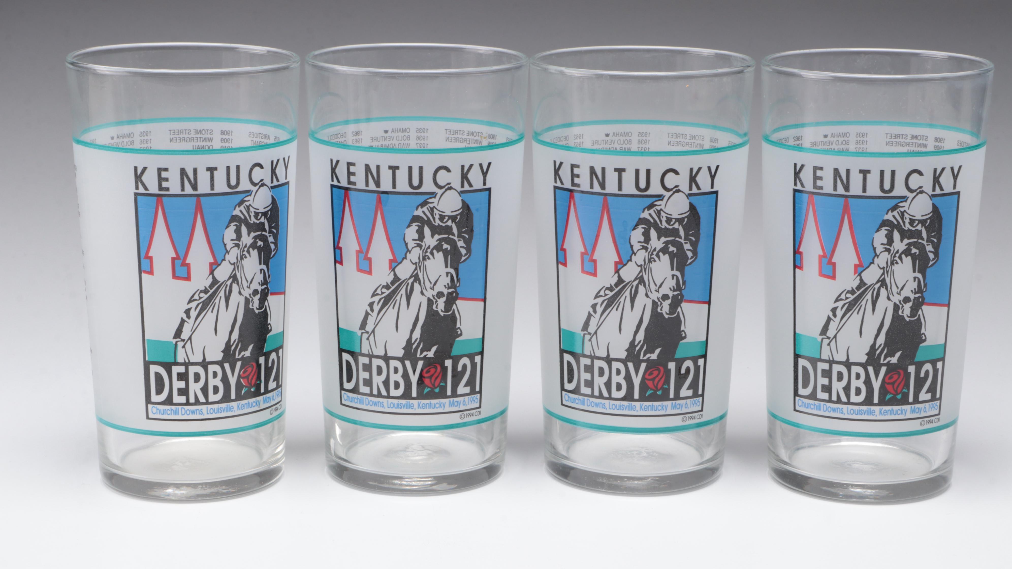 Libbey Kentucky Derby Mint Julep Glasses, Late 20th Century