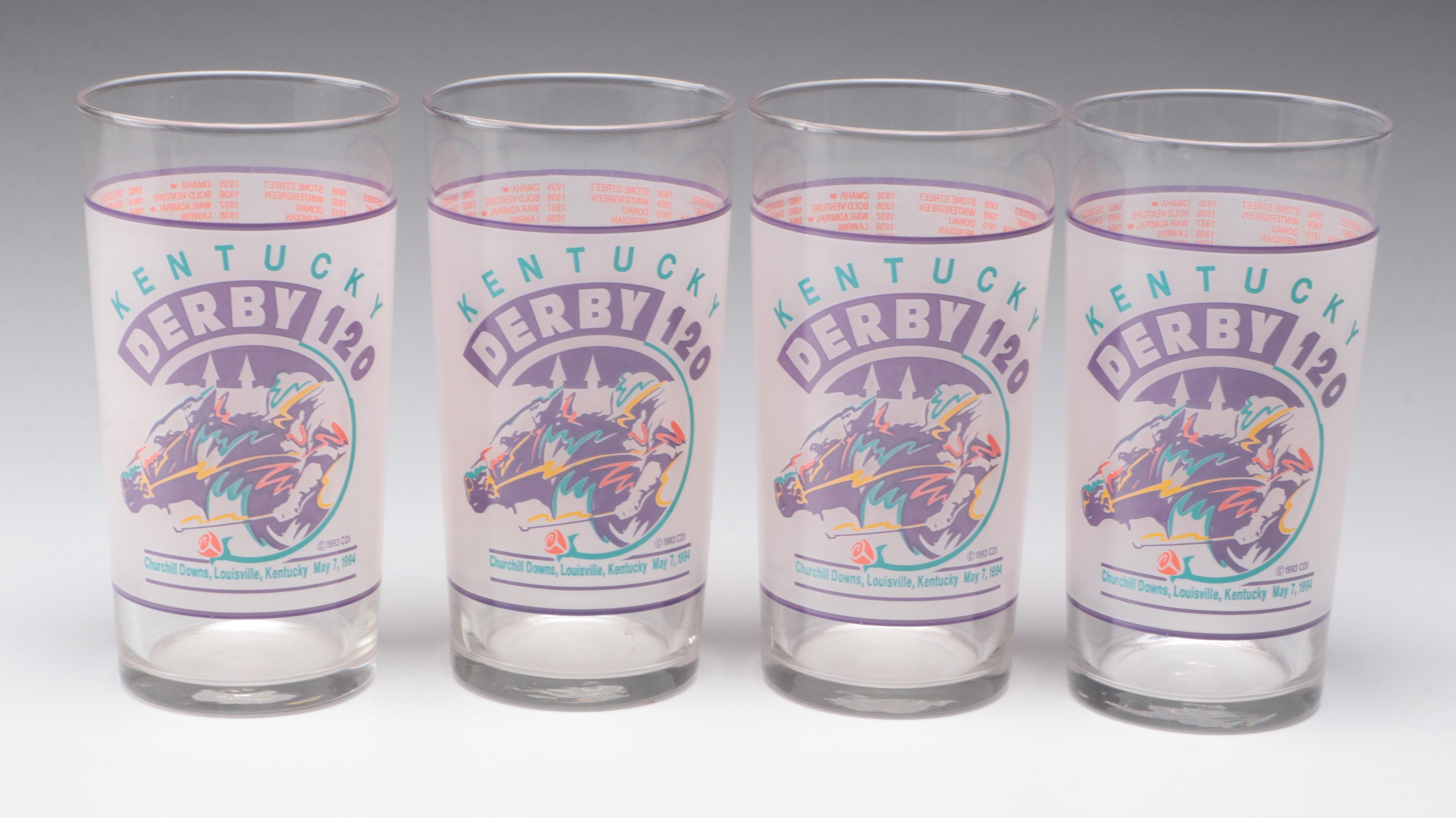 Libbey Kentucky Derby Mint Julep Glasses, Late 20th Century