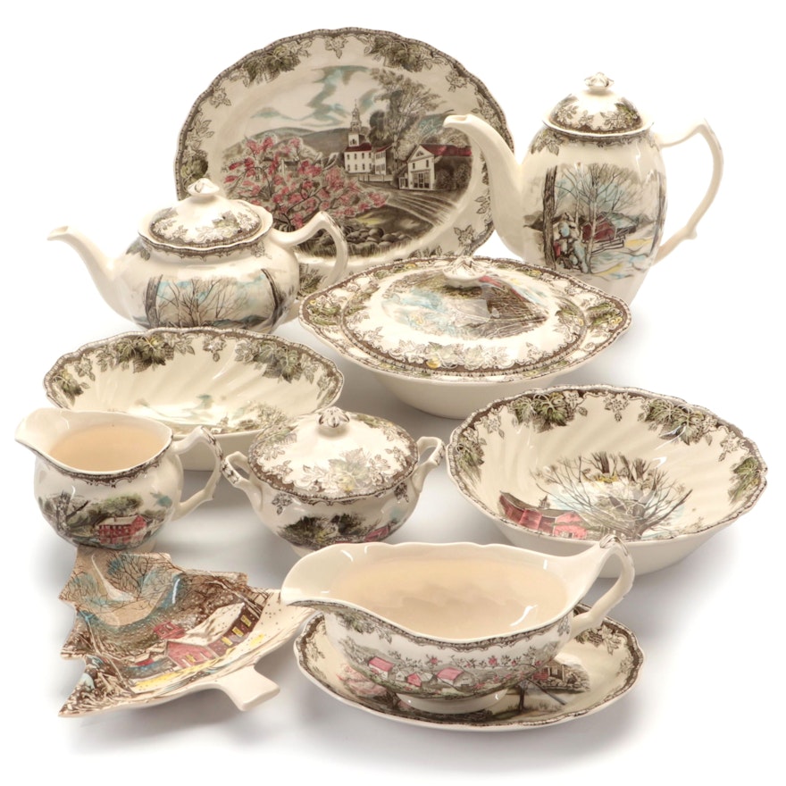 Johnson Bros. "The Friendly Village" Ironstone Serveware and Tableware