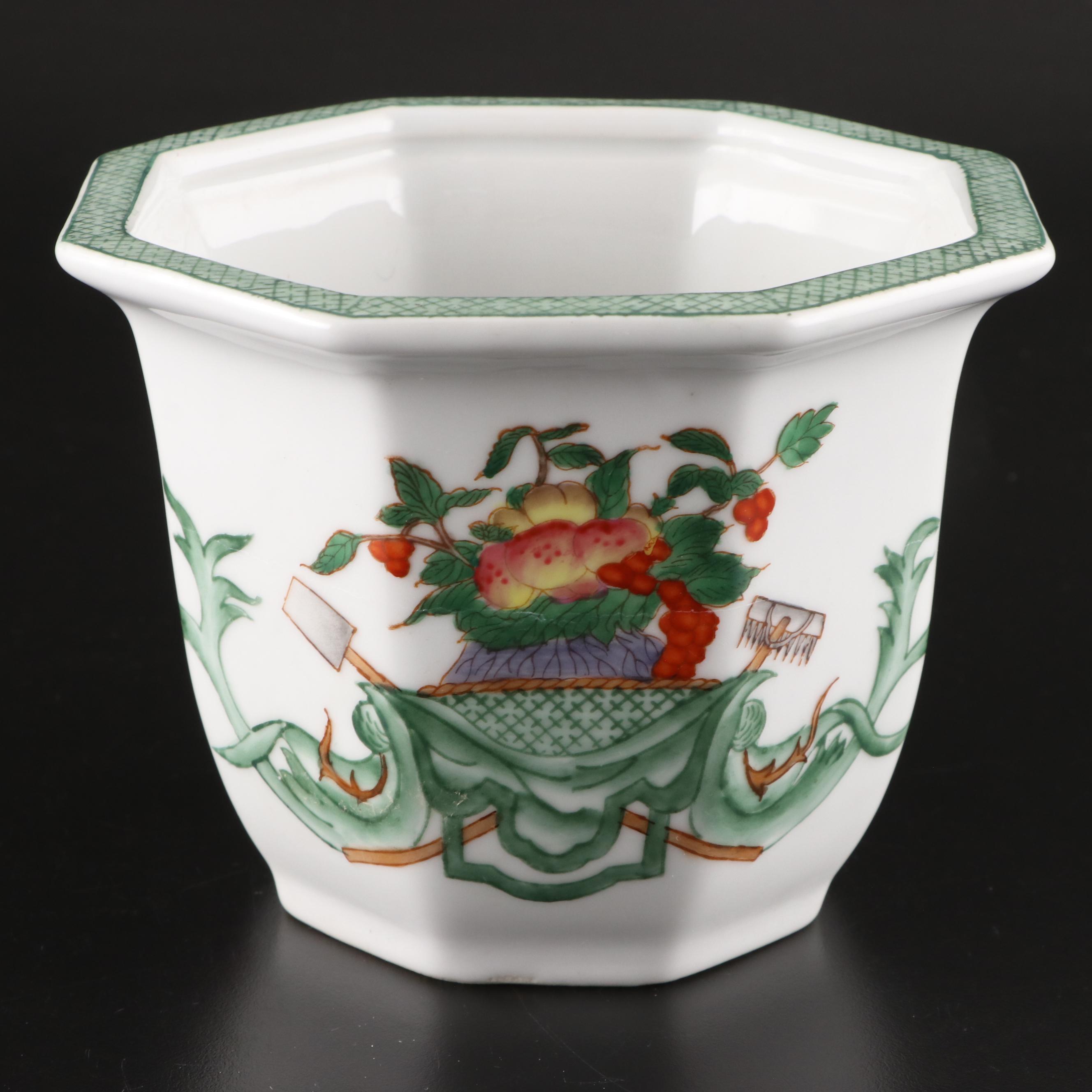 Makkum Pottery and Other Hand-Painted Porcelain Flower Pot