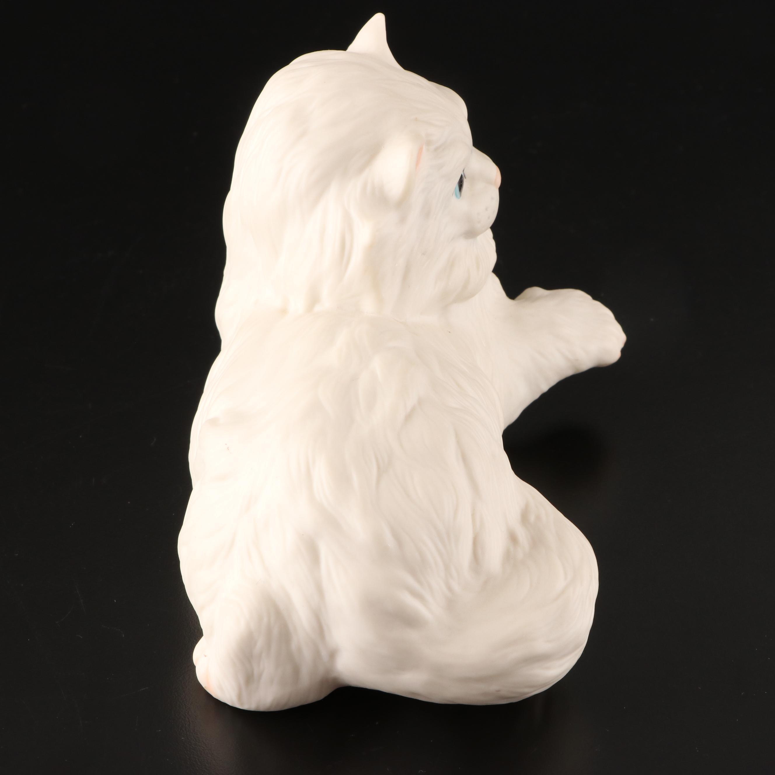 Cybis "Chantilly" Bisque Porcelain Cat Figurine, Late 20th Century